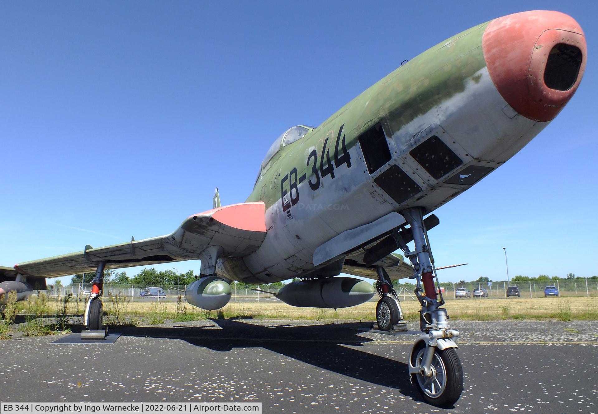 EB 344, 1955 Republic RF-84F Thunderflash C/N 52-7346, Republic RF-84F Thunderflash at the MHM Berlin-Gatow (aka Luftwaffenmuseum, German Air Force Museum)