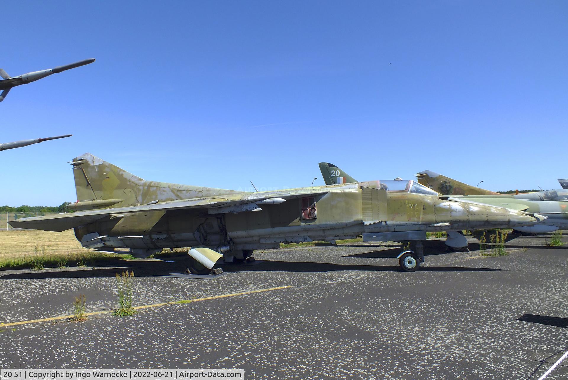 20 51, 1980 Mikoyan-Gurevich MiG-23BN C/N 0393214225, Mikoyan i Gurevich MiG-23BN FLOGGER-H at the MHM Berlin-Gatow (aka Luftwaffenmuseum, German Air Force Museum)