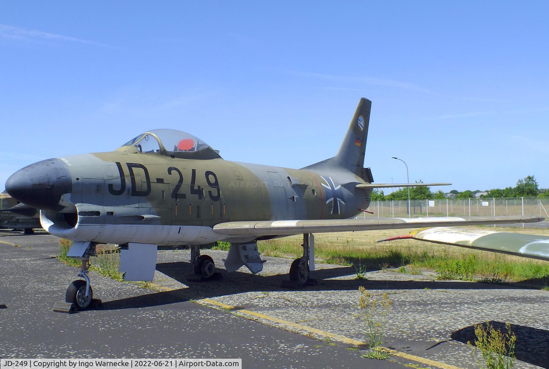 JD-249, 1955 North American F-86K Sabre C/N 232-121, North American F-86K Sabre at the MHM Berlin-Gatow (aka Luftwaffenmuseum, German Air Force Museum)