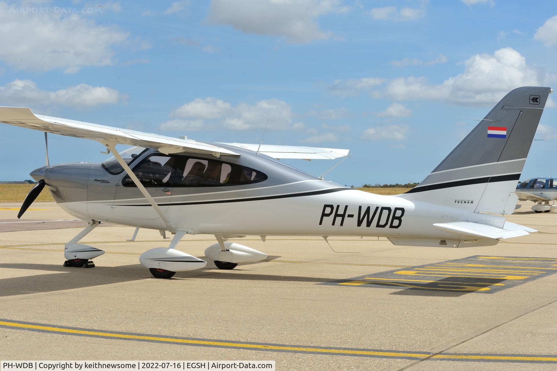PH-WDB, Tecnam P-2010 Mk.II C/N 170, Parked at Norwich.
