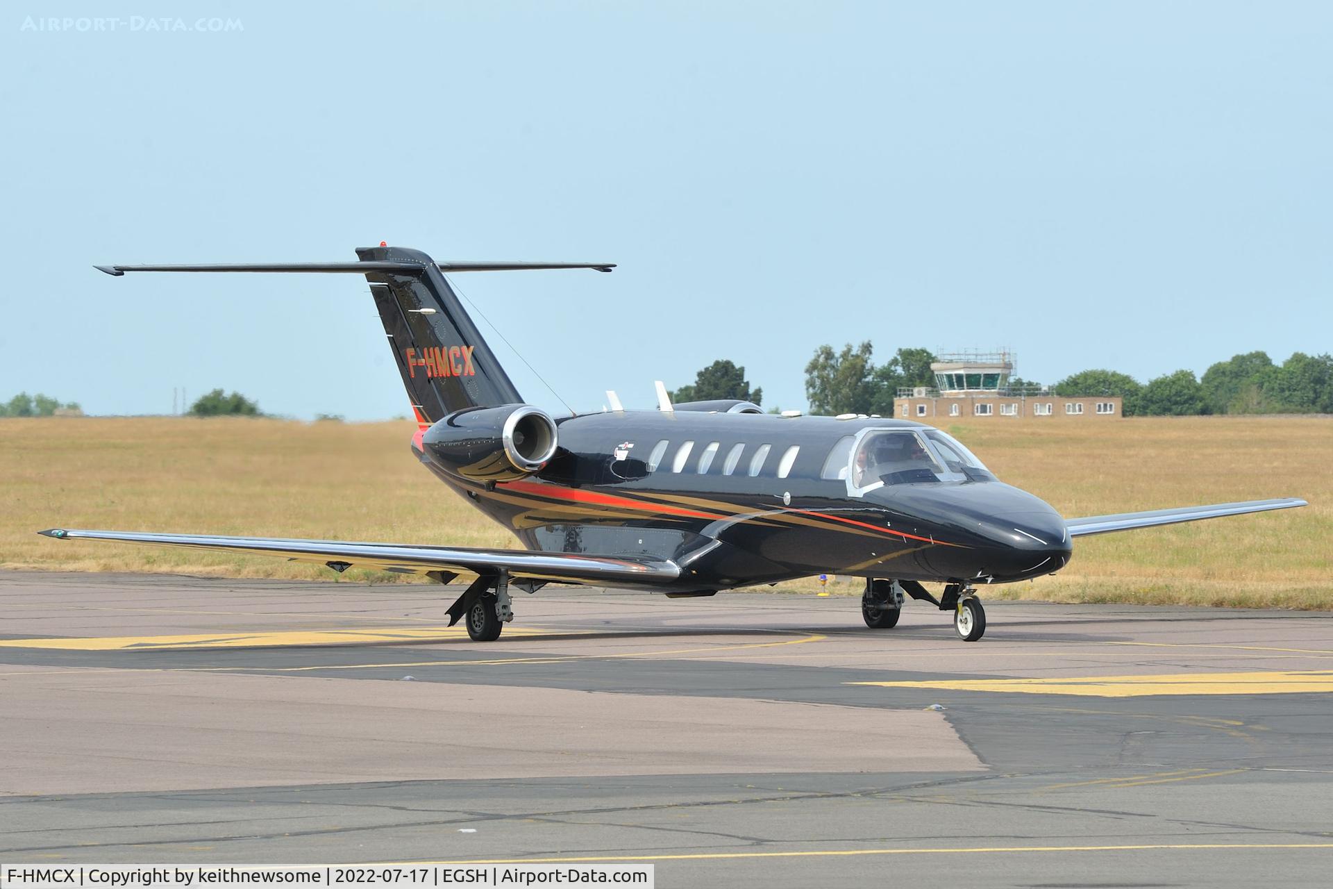 F-HMCX, 2004 Cessna 525A CitationJet CJ2 C/N 525A-0197, Leaving Norwich for Marseille, France.