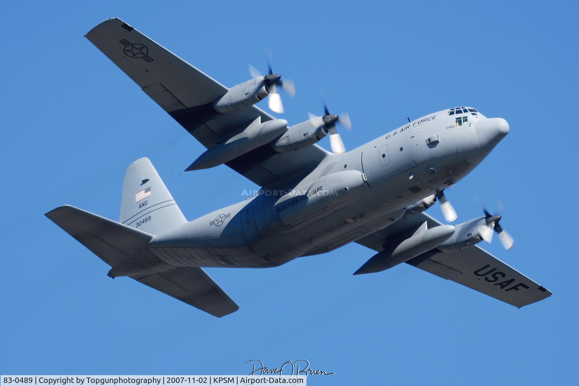83-0489, 1983 Lockheed C-130H Hercules C/N 382-5018, 139th AS
