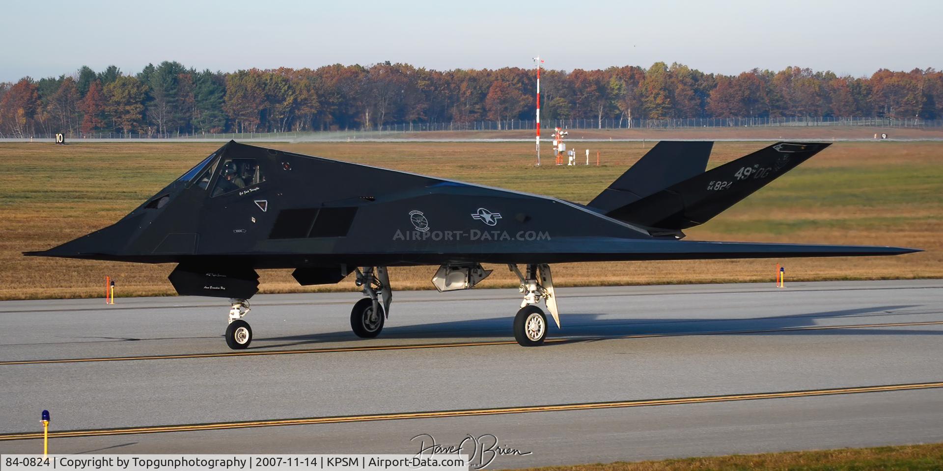 84-0824, 1984 Lockheed F-117A Nighthawk C/N A.4038, heading back to Holloman AFB