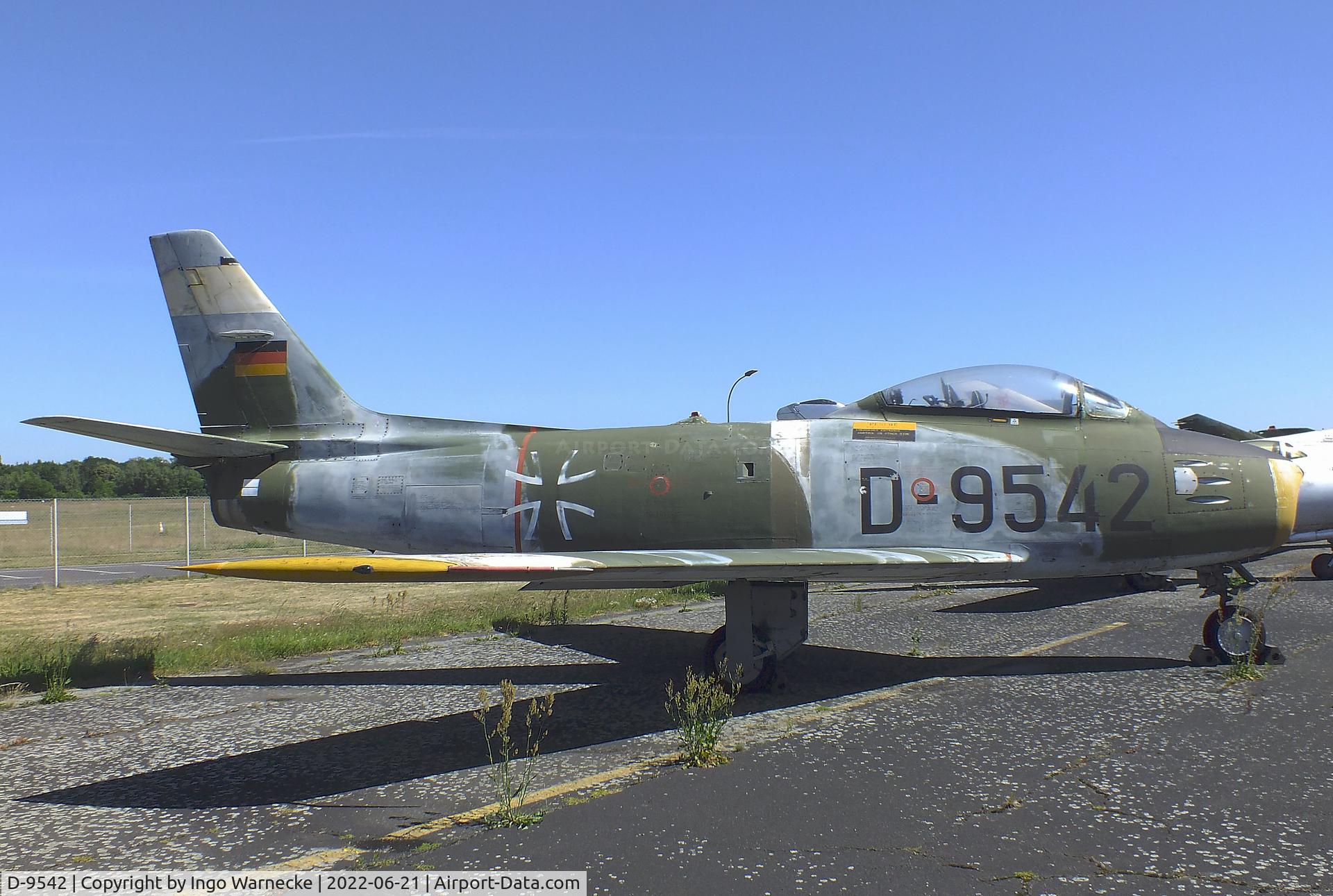 D-9542, 1956 Canadair CL-13B Sabre 6 C/N S6-1740, Canadair CL-13B Sabre 6 (F-86) at the MHM Berlin-Gatow (aka Luftwaffenmuseum, German Air Force Museum)