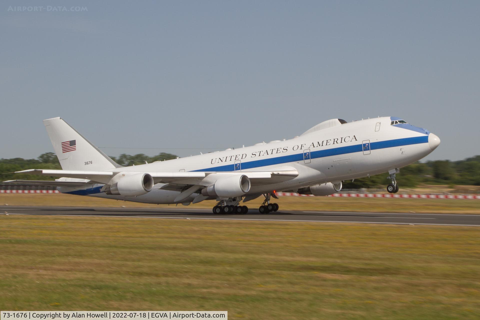 73-1676, 1973 Boeing E-4B C/N 20682, Departing RAF Fairford after RIAT 2022