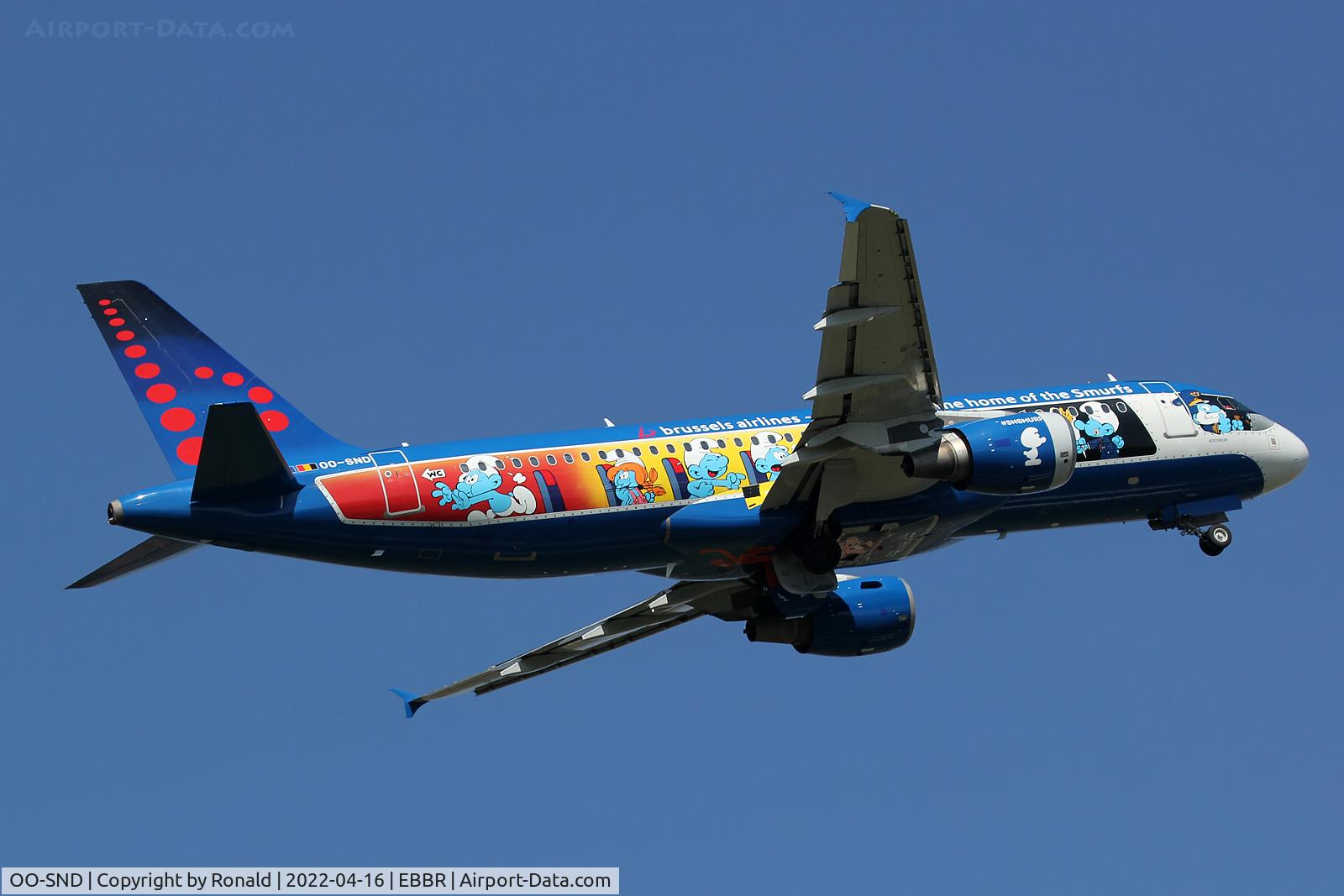 OO-SND, 2002 Airbus A320-214 C/N 1838, at bru