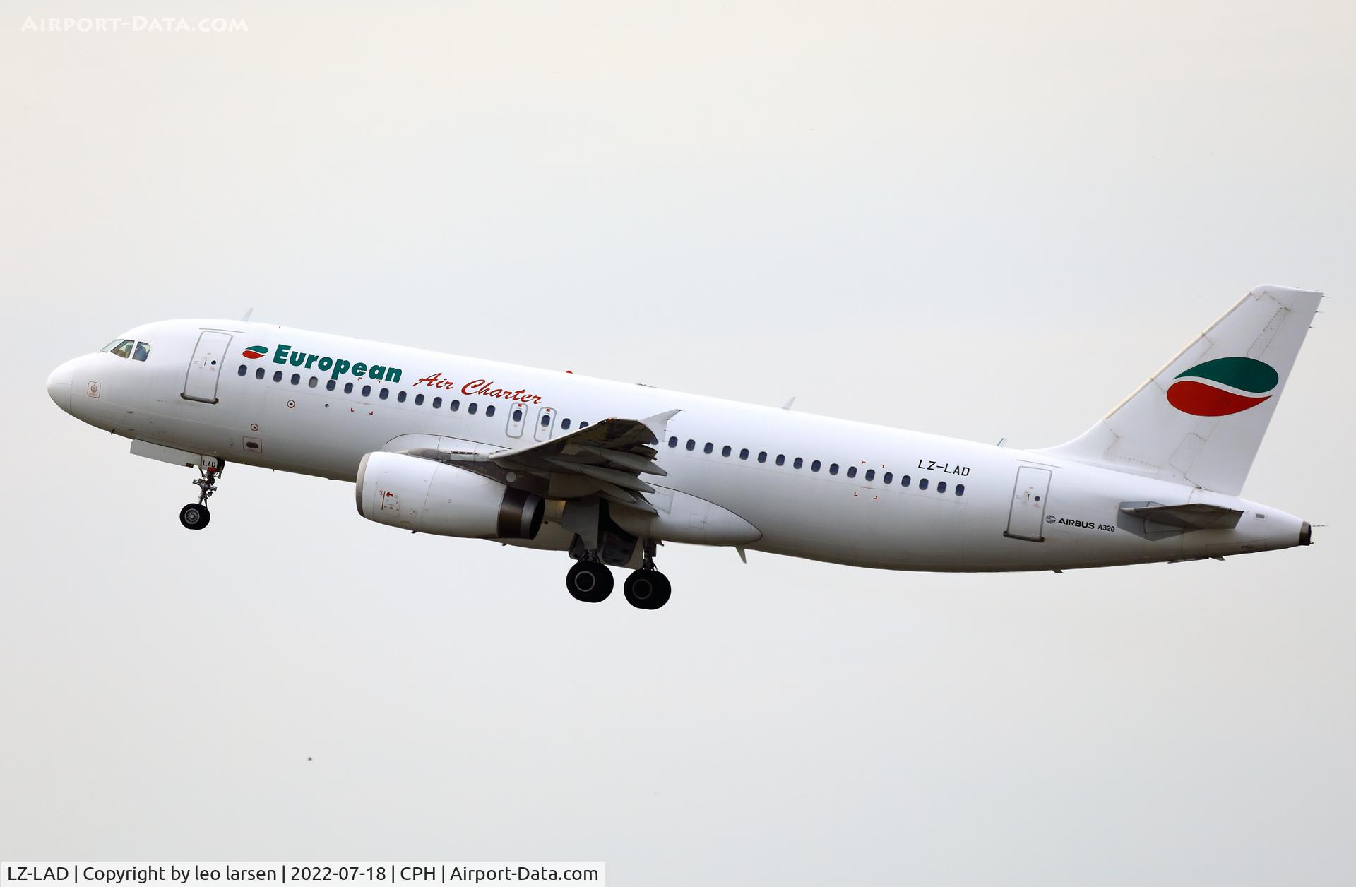 LZ-LAD, 1992 Airbus A320-231 C/N 0353, Copenhagen 18.7.2022