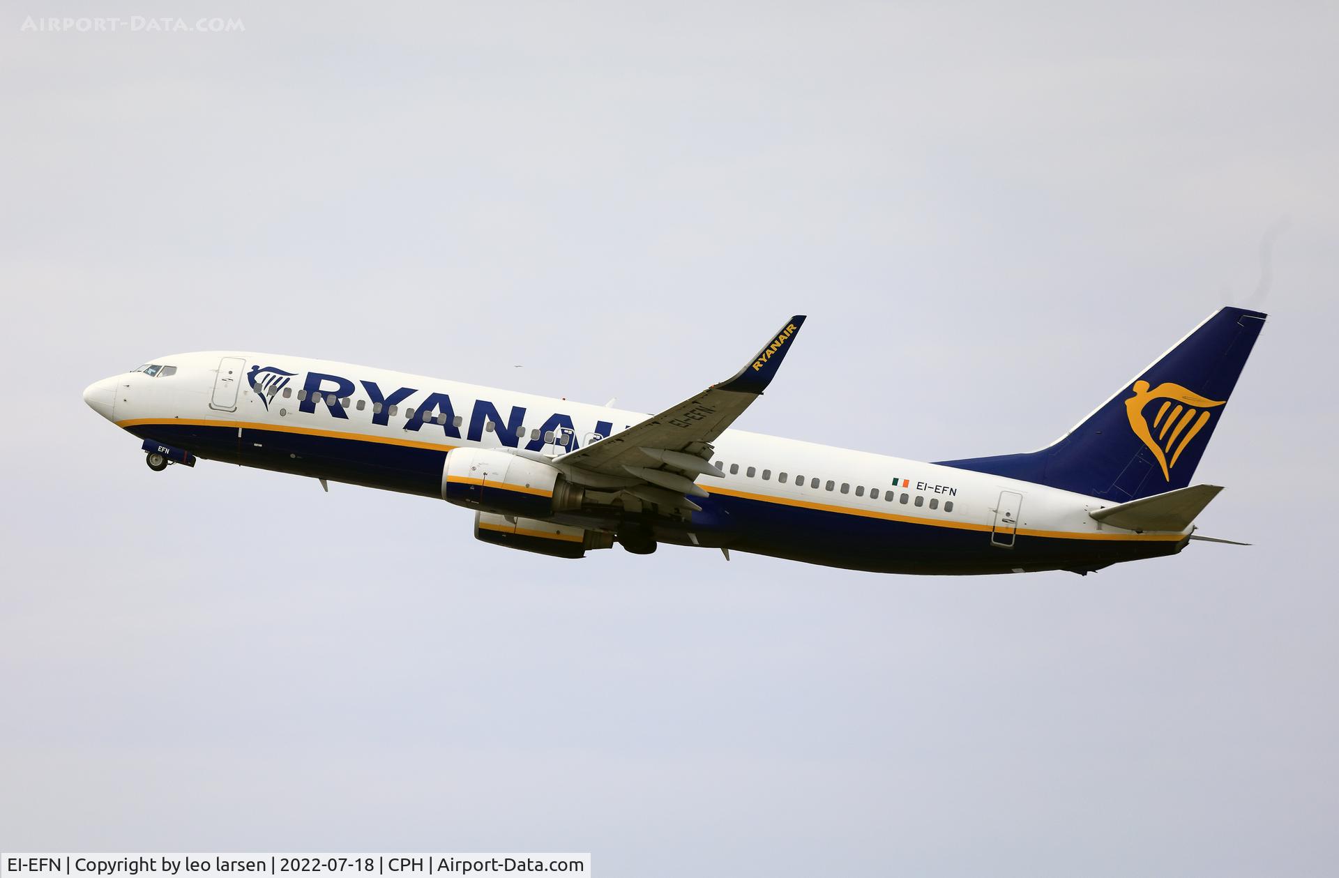 EI-EFN, 2009 Boeing 737-8AS C/N 37538, Copenhagen 18,7,2022