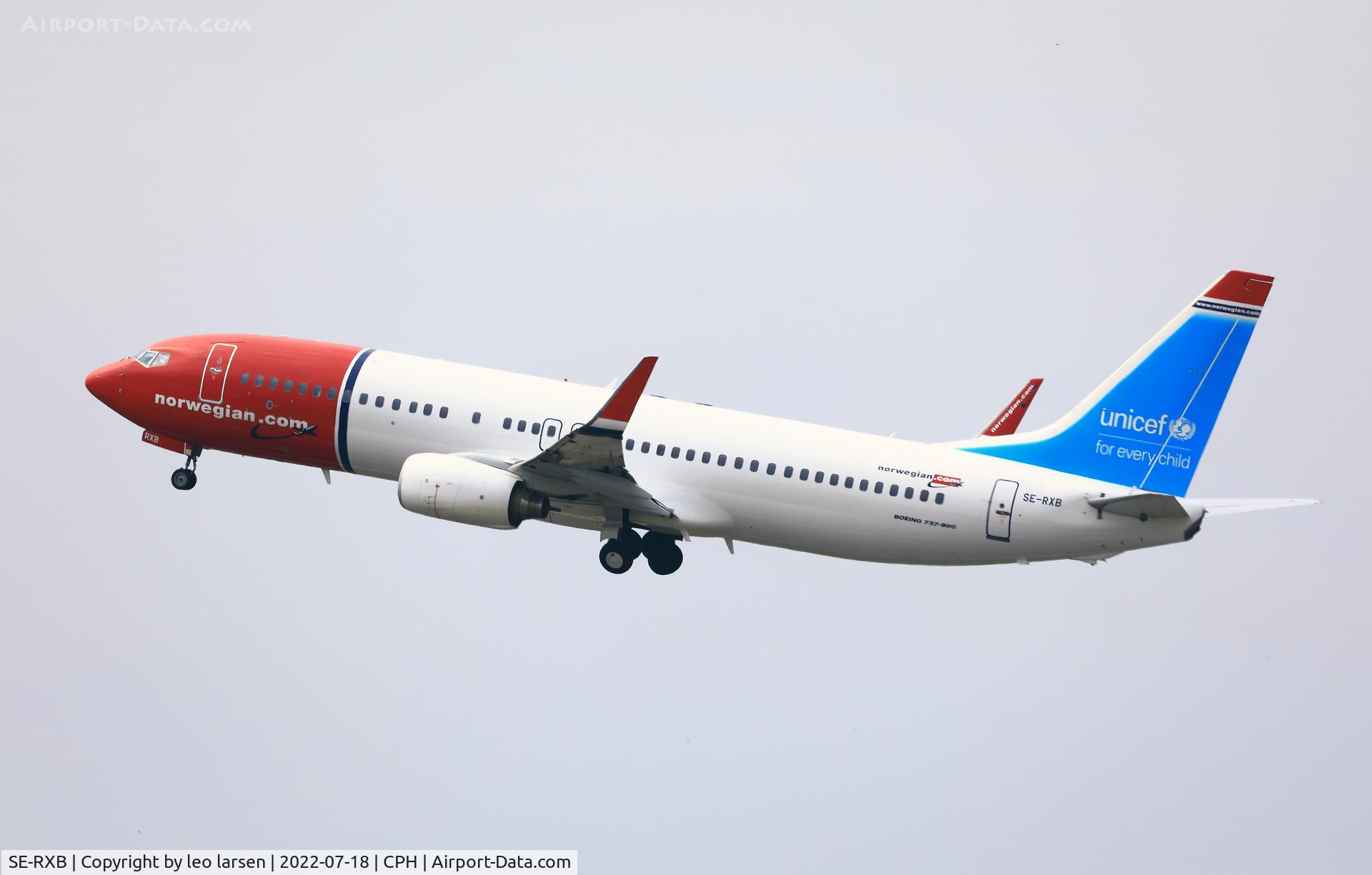 SE-RXB, 2010 Boeing 737-84P C/N 36781, Copenhagen 18.7.2022