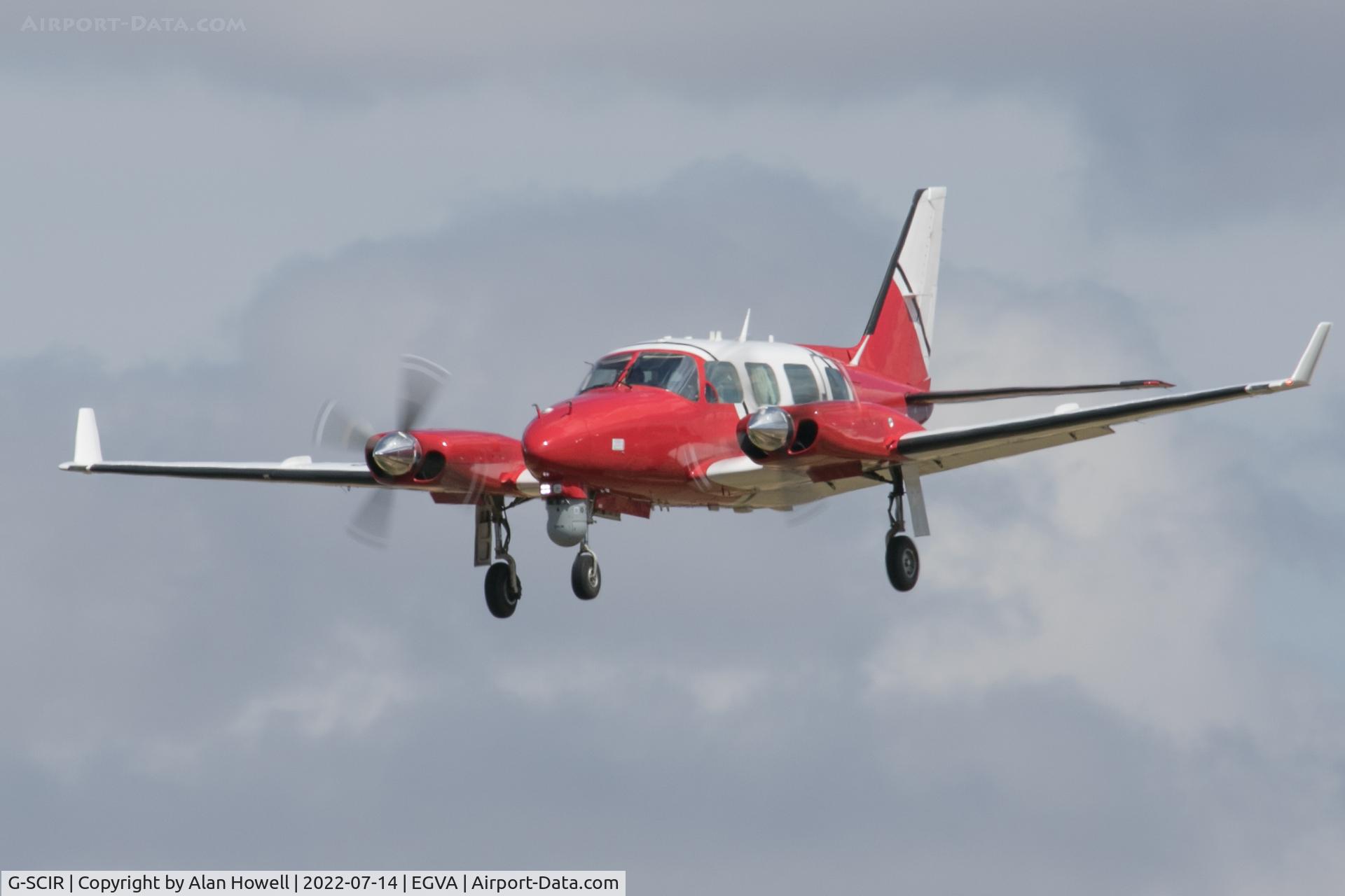 G-SCIR, 1977 Piper PA-31-310 Navajo C/N 31-7712038, Finals for static display at RIAT 2022