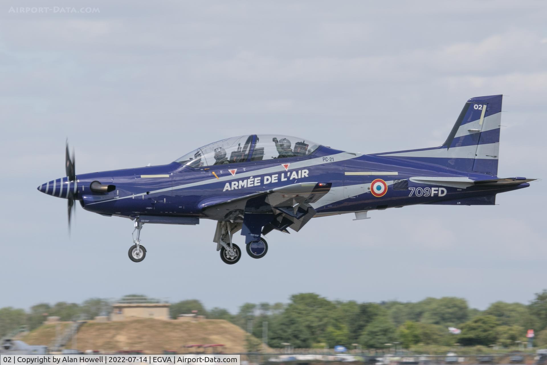 02, 2018 Pilatus PC-21 C/N 294, Arrival at RIAT 2022