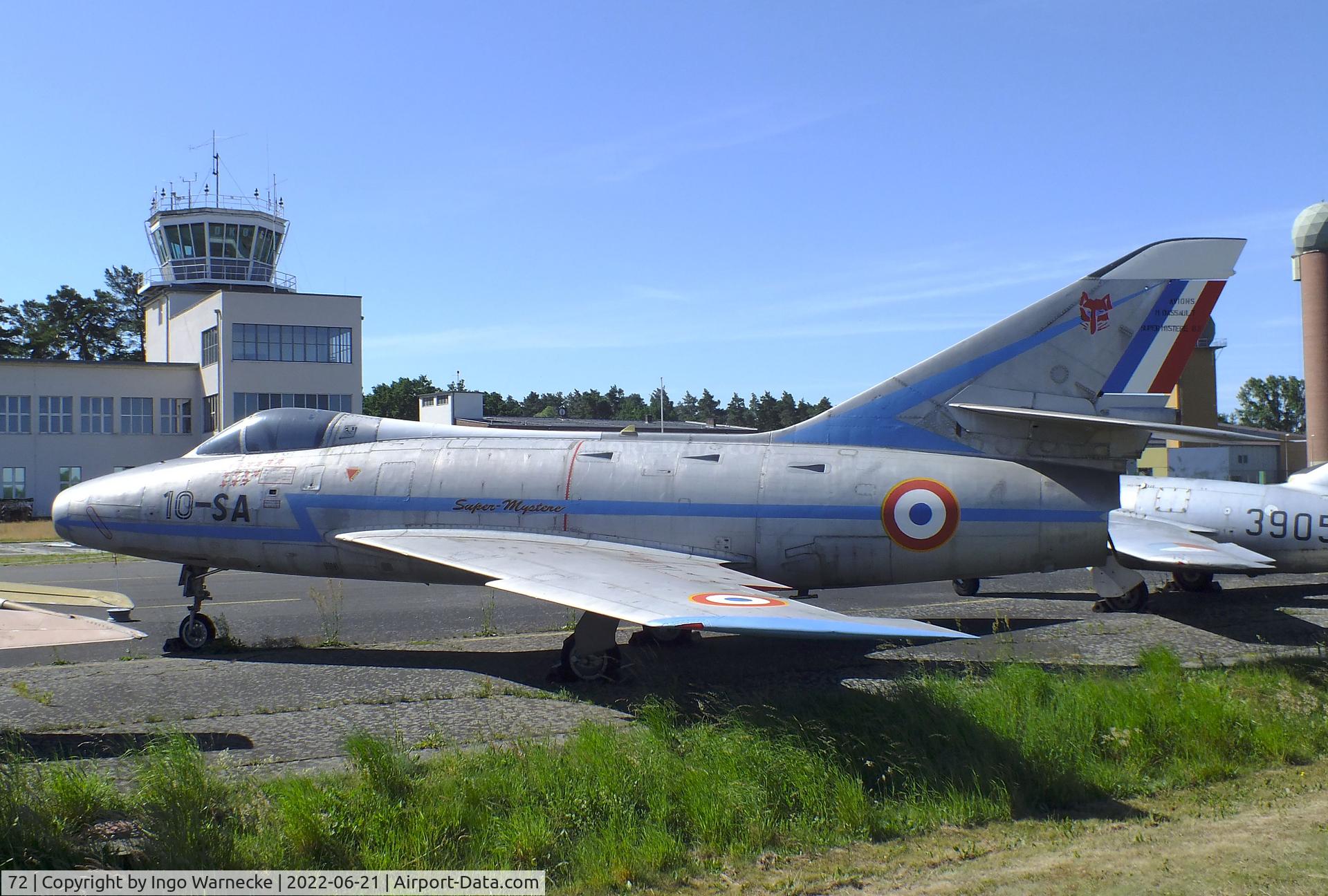 72, Dassault Super Mystere B.2 C/N 72, Dassault Super Mystere B.2 at the MHM Berlin-Gatow (aka Luftwaffenmuseum, German Air Force Museum)