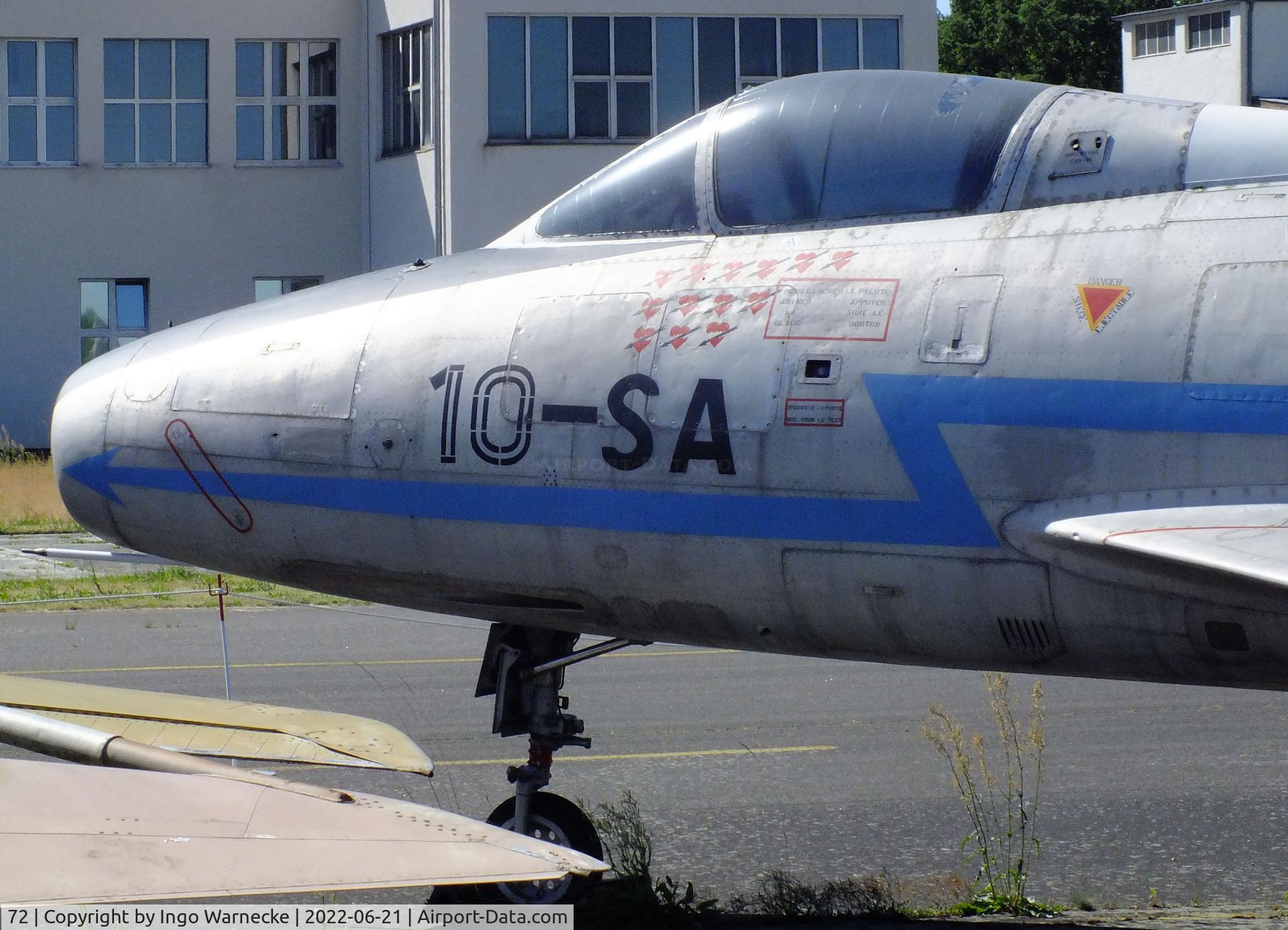 72, Dassault Super Mystere B.2 C/N 72, Dassault Super Mystere B.2 at the MHM Berlin-Gatow (aka Luftwaffenmuseum, German Air Force Museum)