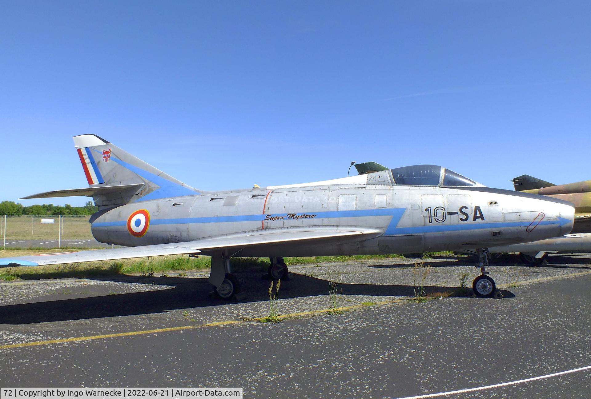 72, Dassault Super Mystere B.2 C/N 72, Dassault Super Mystere B.2 at the MHM Berlin-Gatow (aka Luftwaffenmuseum, German Air Force Museum)