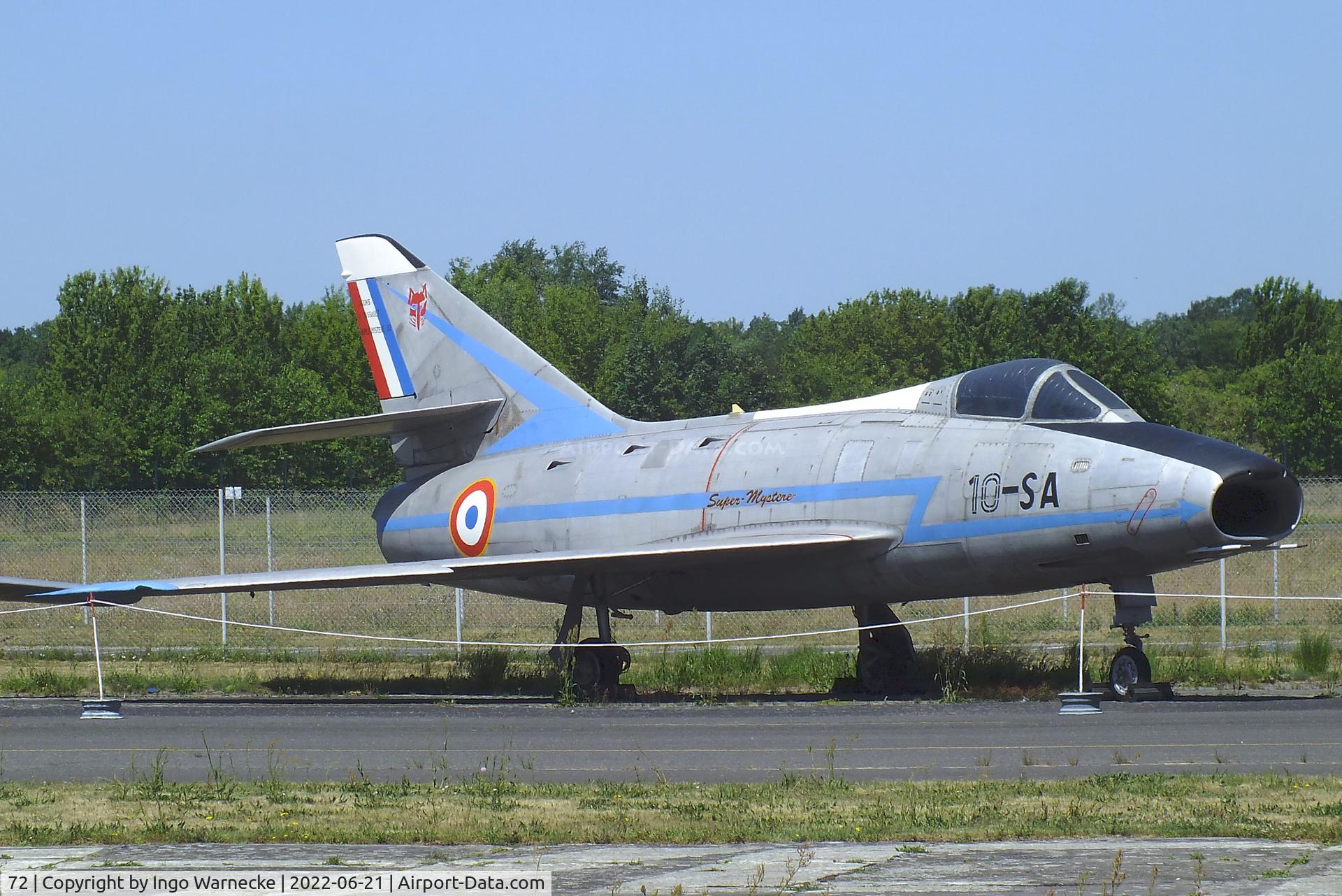72, Dassault Super Mystere B.2 C/N 72, Dassault Super Mystere B.2 at the MHM Berlin-Gatow (aka Luftwaffenmuseum, German Air Force Museum)