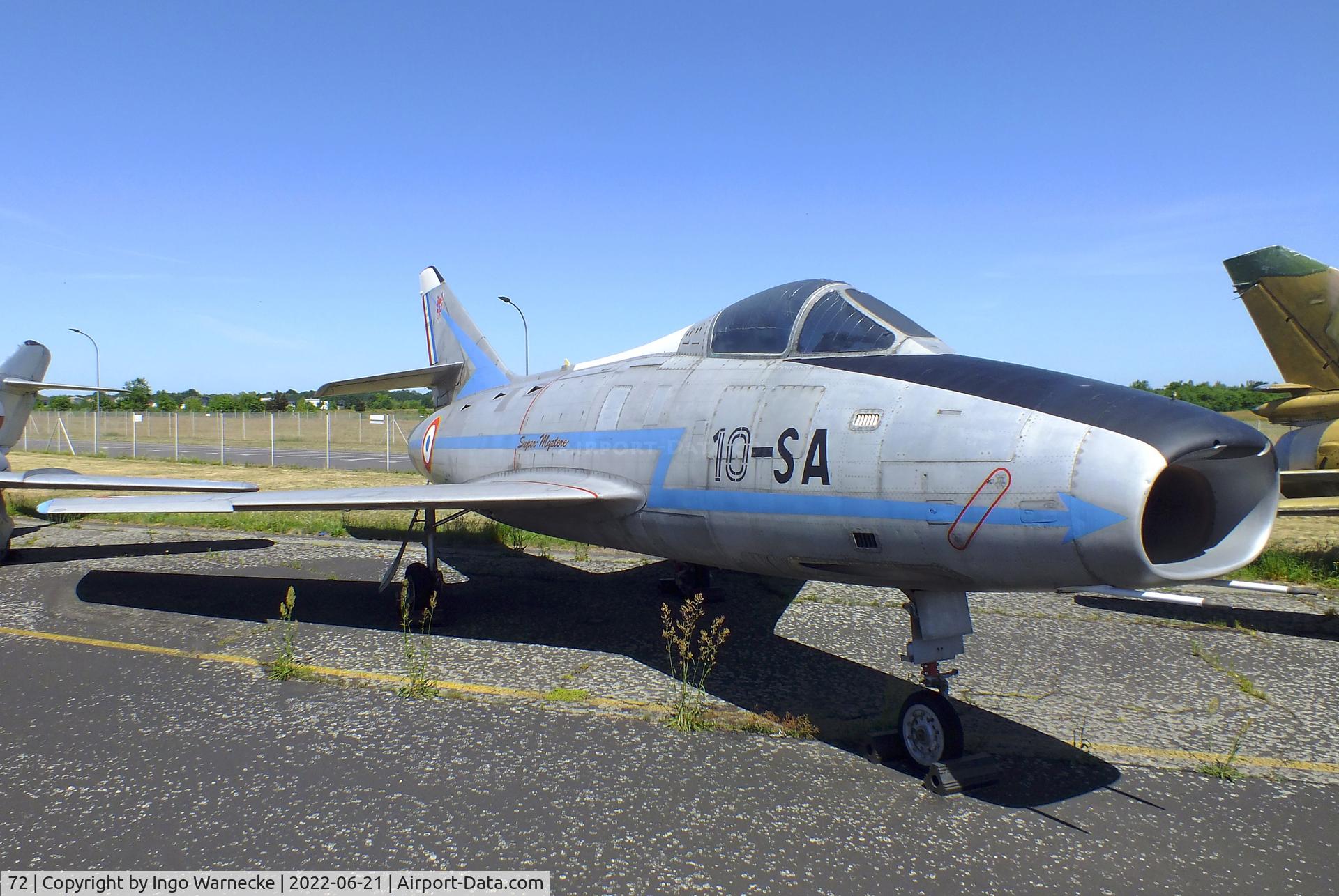 72, Dassault Super Mystere B.2 C/N 72, Dassault Super Mystere B.2 at the MHM Berlin-Gatow (aka Luftwaffenmuseum, German Air Force Museum)