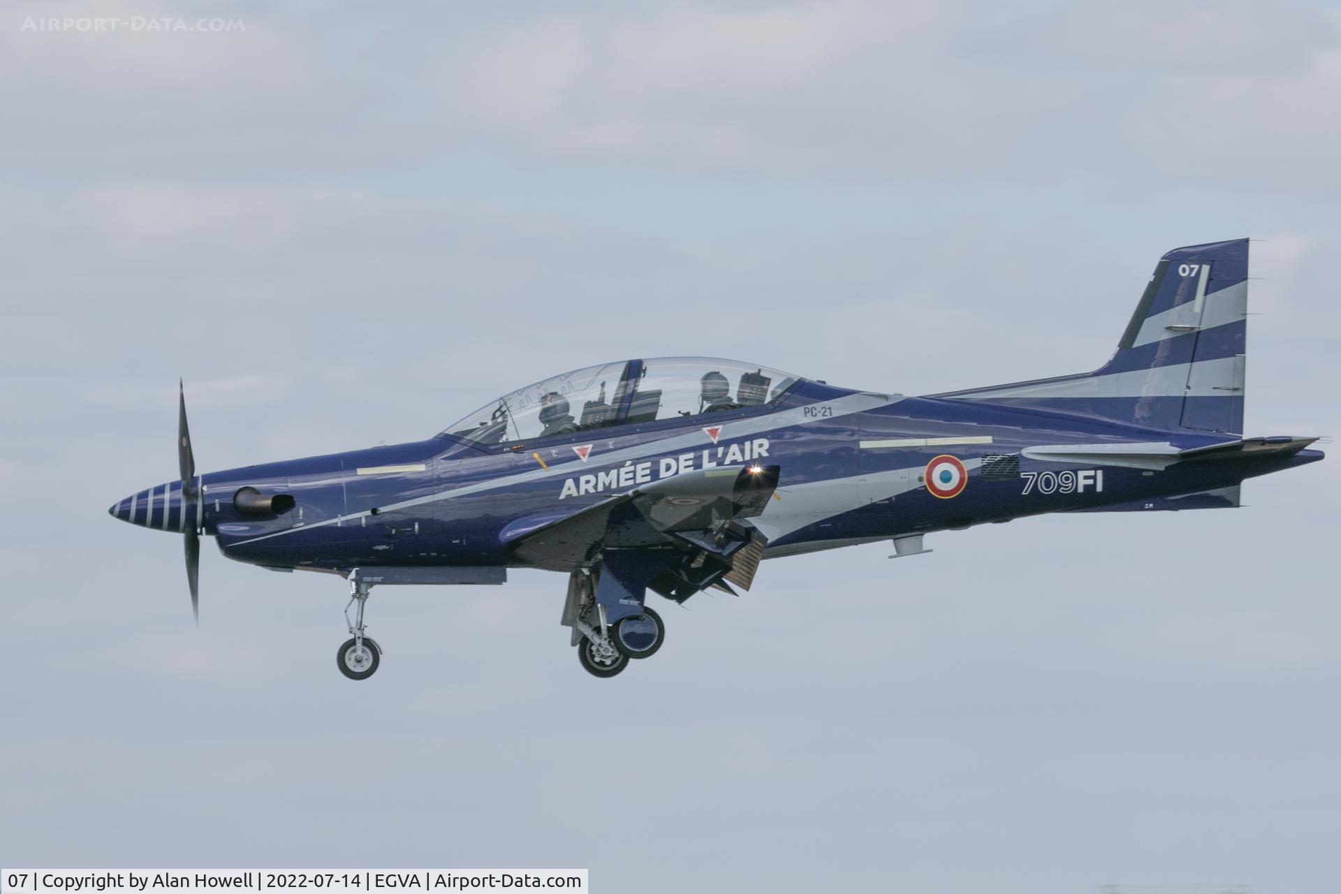 07, 2018 Pilatus PC-21 C/N 299, Arrival at RIAT 2022