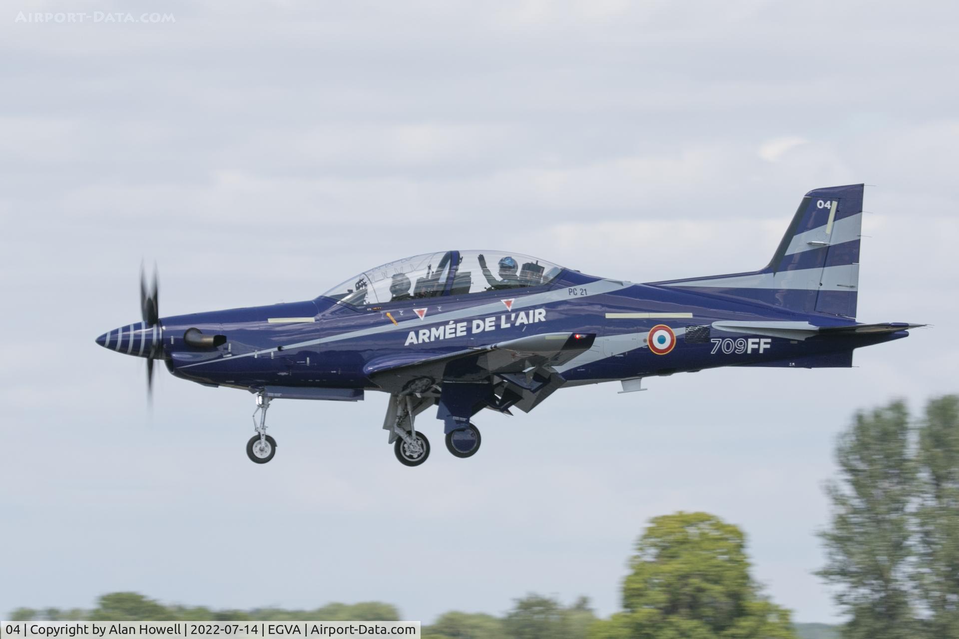 04, 2018 Pilatus PC-21 C/N 296, Arrival at RIAT 2022
