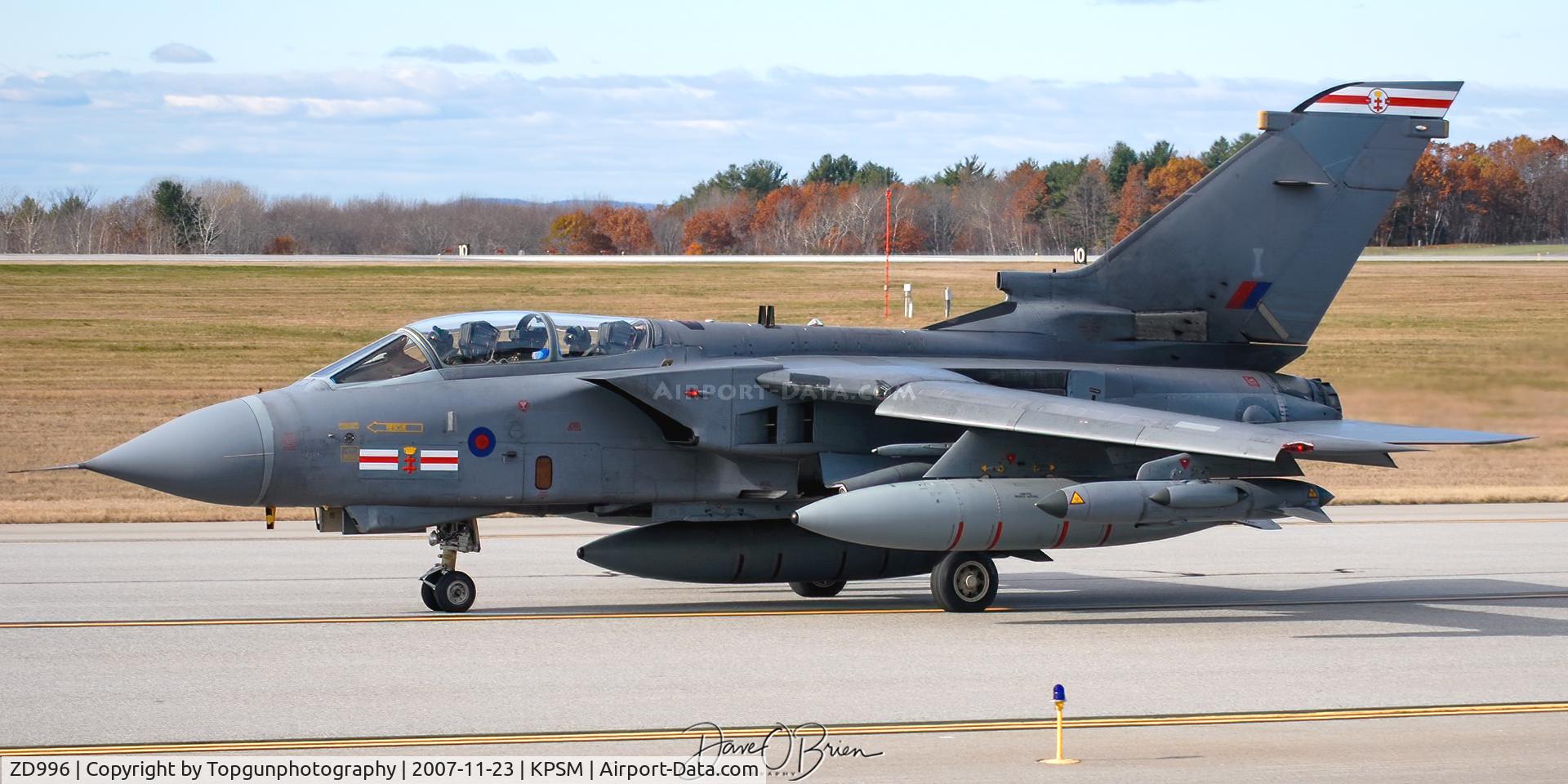 ZD996, 1985 Panavia Tornado GR.1A C/N 480/BS156/3218, Tornado on its way home