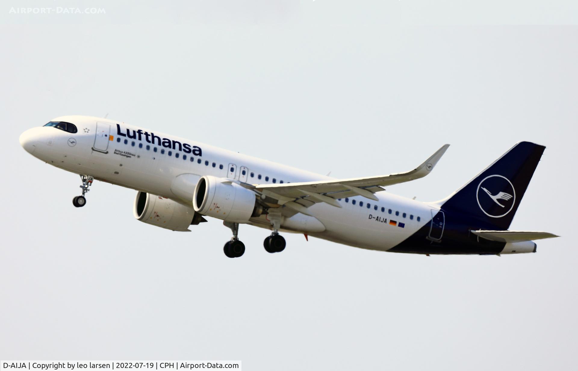 D-AIJA, 2020 Airbus A320-271 Neo C/N 9555, Copenhagen 19.7.2021