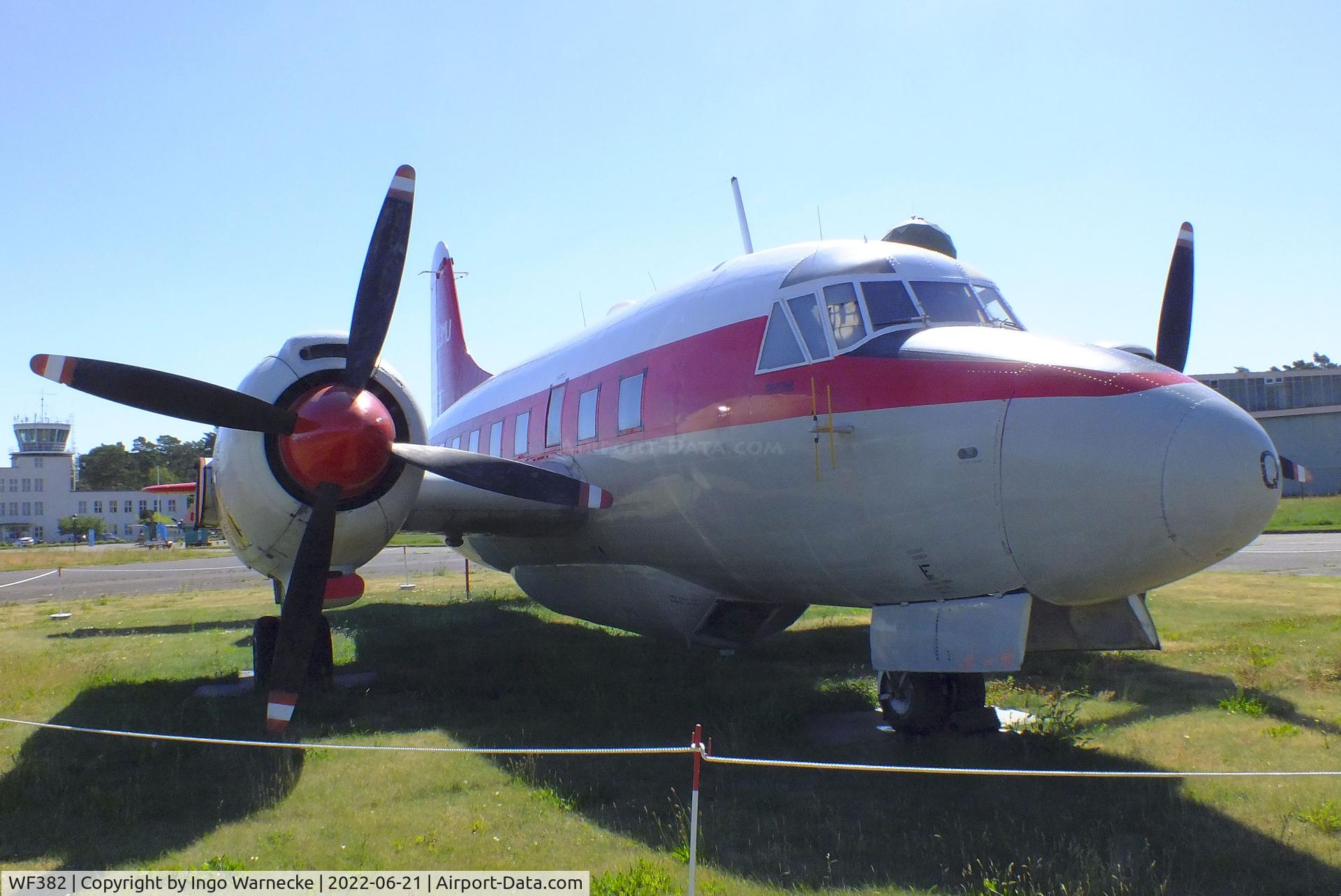 WF382, 1952 Vickers Varsity T.1 C/N 541, Vickers Varsity T1 (minus outer wings) at the MHM Berlin-Gatow (aka Luftwaffenmuseum, German Air Force Museum)
