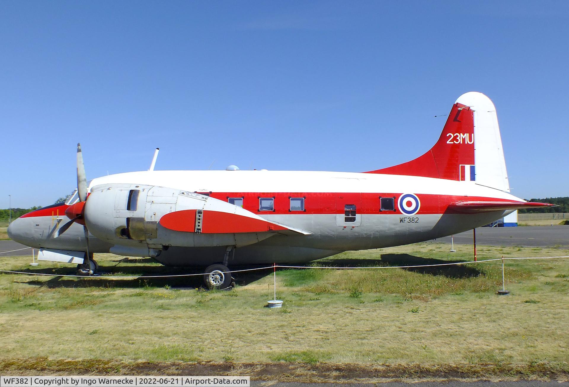 WF382, 1952 Vickers Varsity T.1 C/N 541, Vickers Varsity T1 (minus outer wings) at the MHM Berlin-Gatow (aka Luftwaffenmuseum, German Air Force Museum)