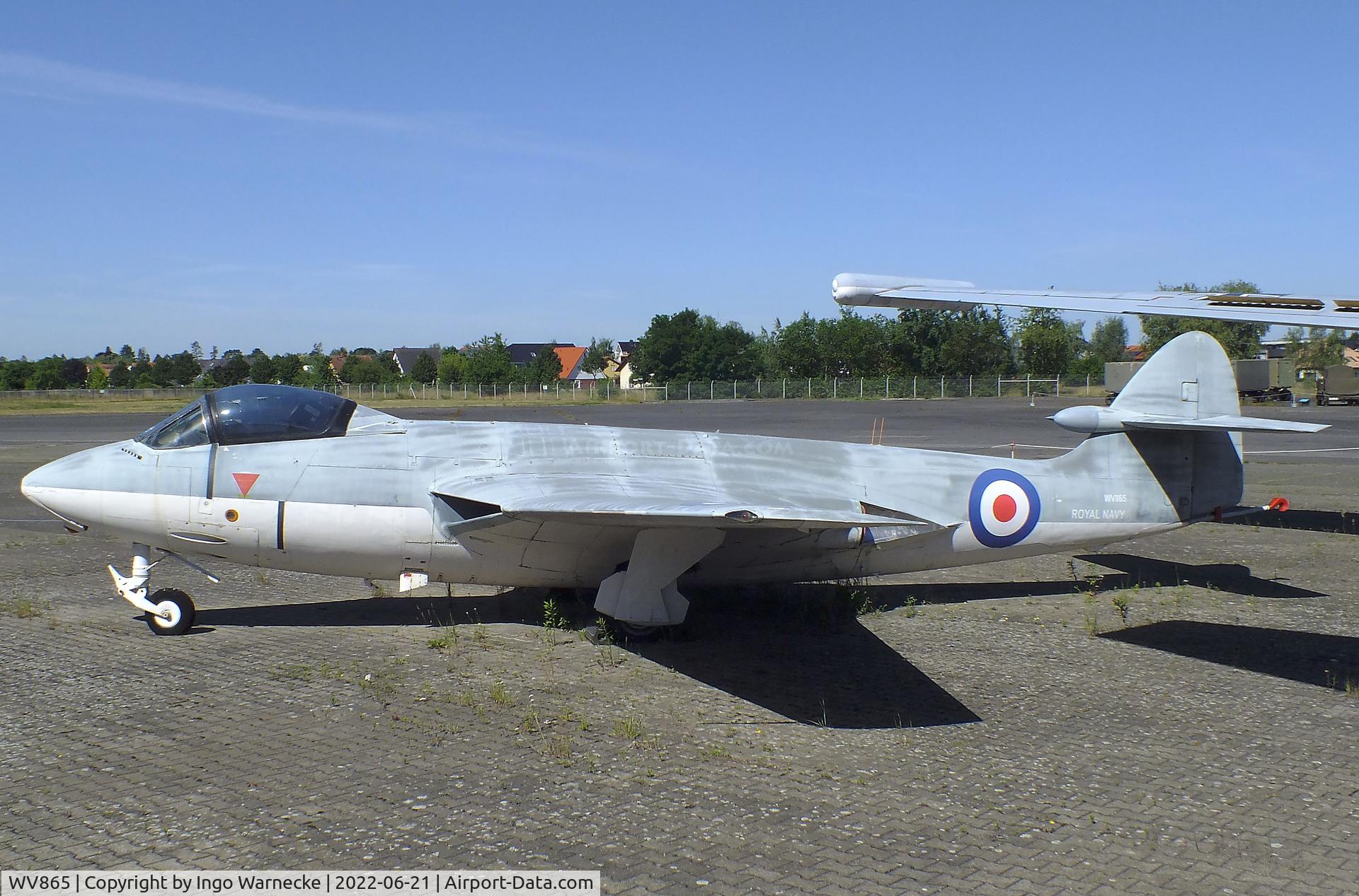 WV865, 1954 Hawker Sea Hawk FGA.6 C/N 6110, Hawker Sea Hawk FGA6 at the MHM Berlin-Gatow (aka Luftwaffenmuseum, German Air Force Museum)
