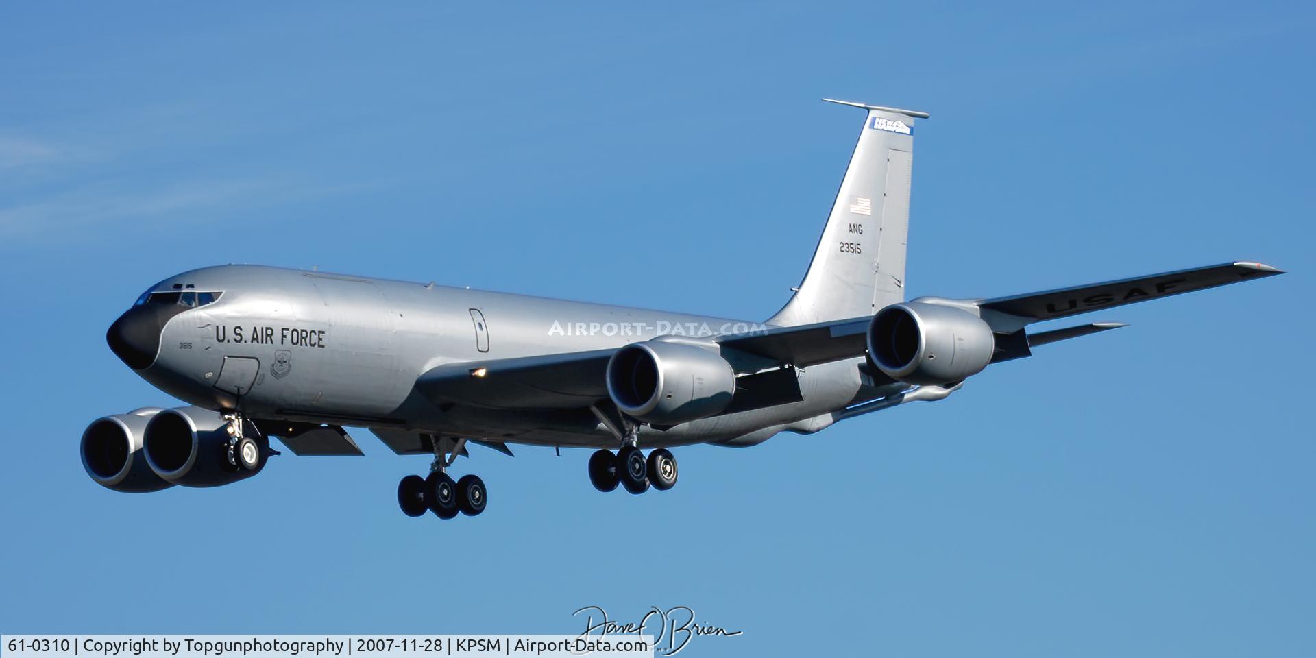 61-0310, 1961 Boeing KC-135R Stratotanker C/N 18217, PACK21 returning home