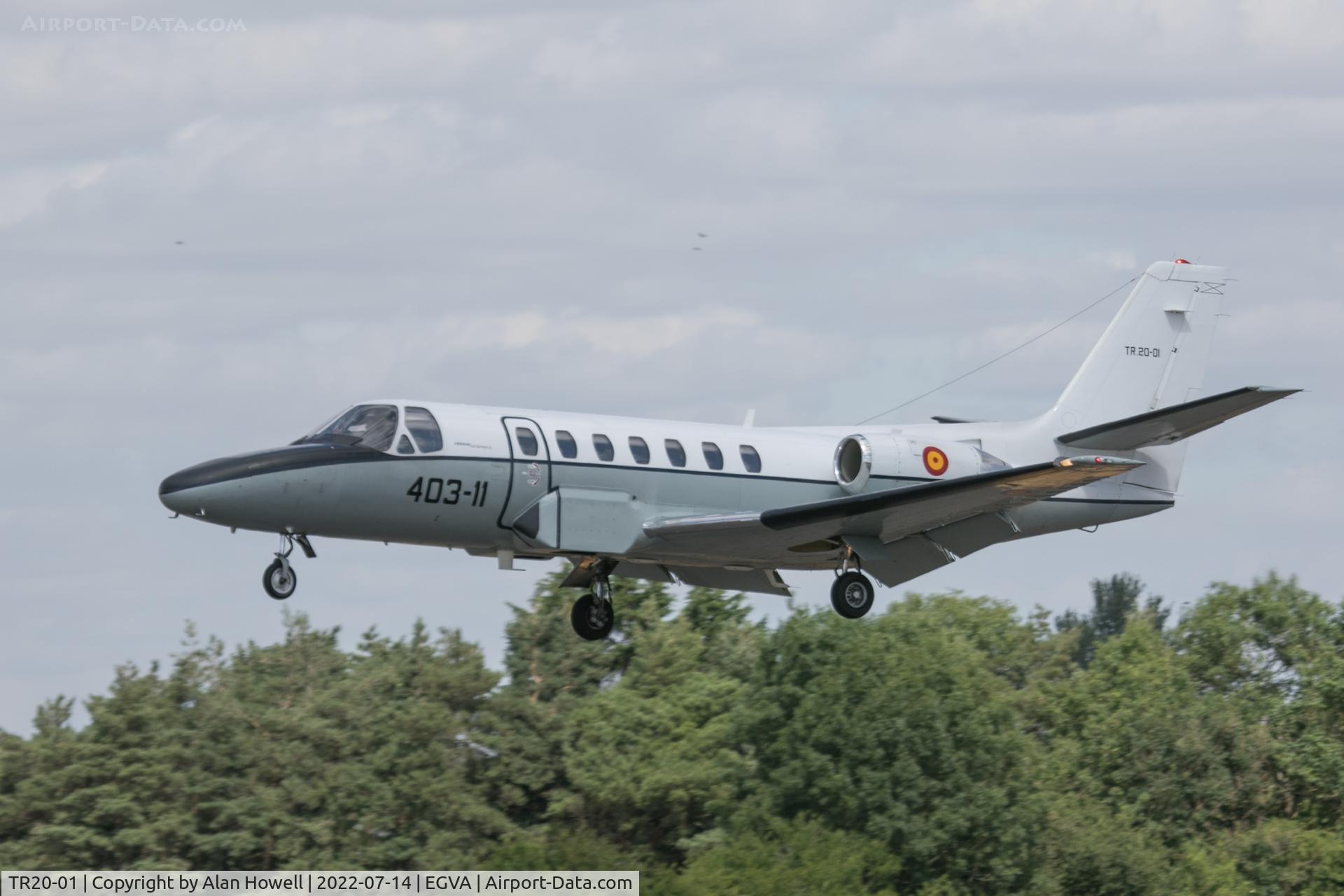 TR20-01, 1992 Cessna 560 Citation V C/N 560-0161, Arriving at RIAT 2022
