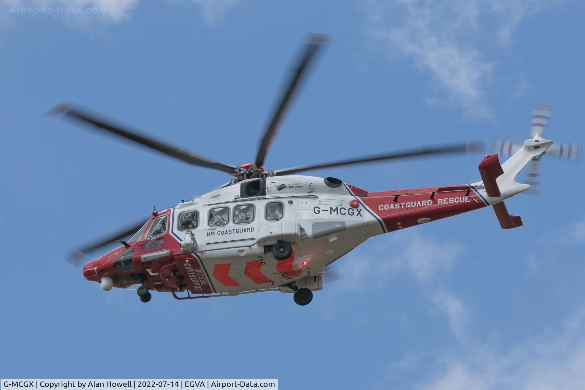 G-MCGX, 2018 Leonardo AW189 C/N 92010, Arriving at RIAT 2022