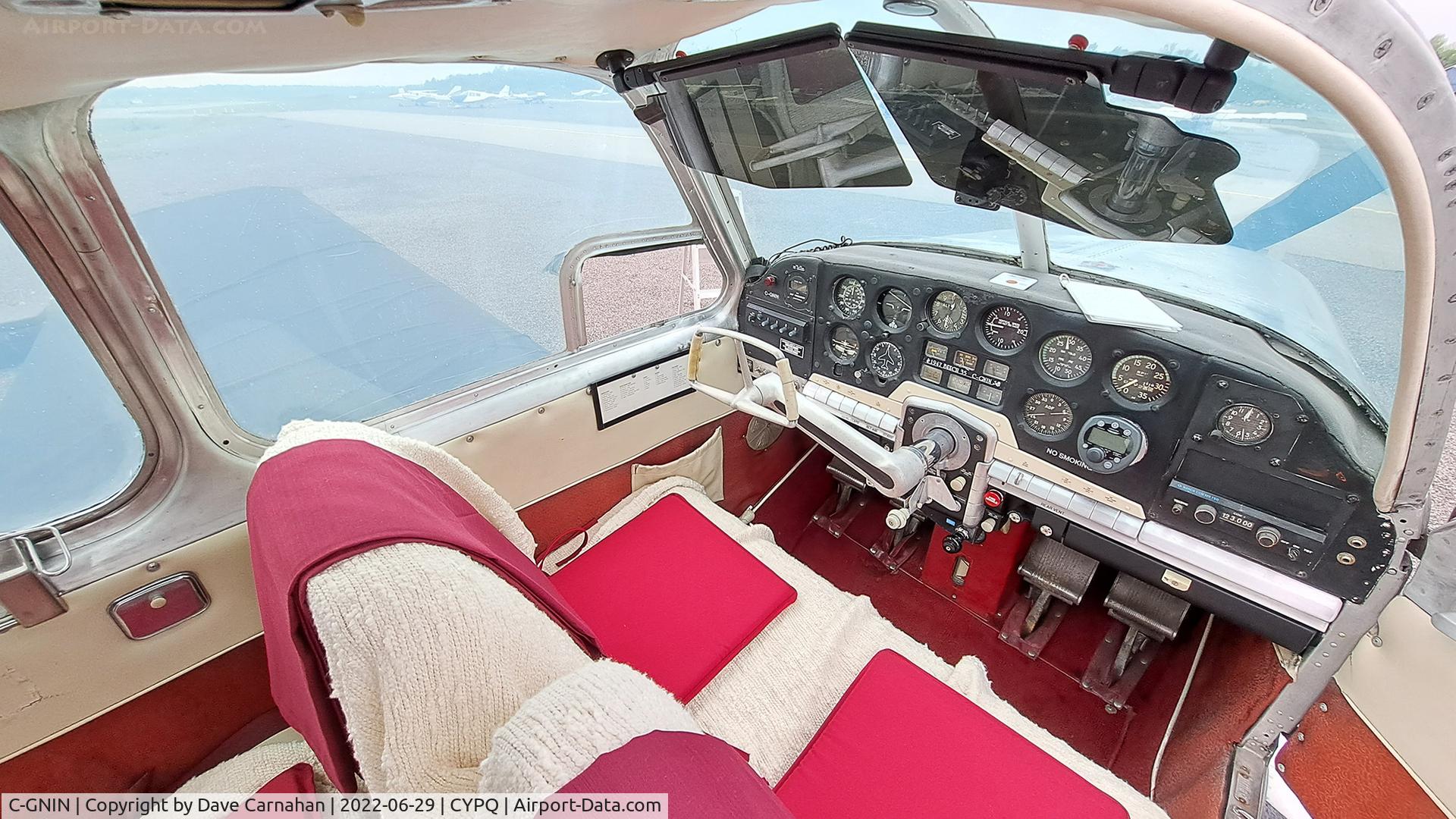C-GNIN, 1947 Beech 35 Bonanza C/N D-798, Interior view of C-GNIN