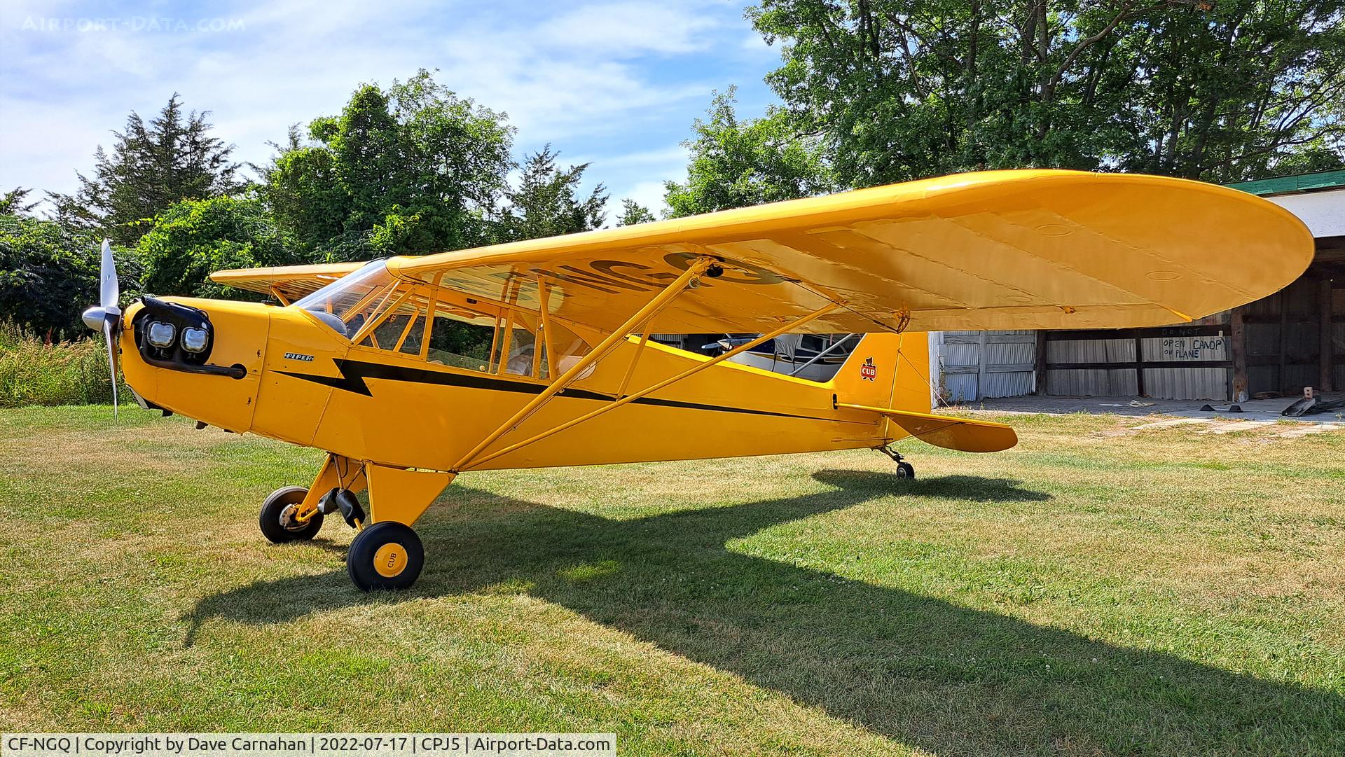 CF-NGQ, 1945 Piper J3C-65 Cub Cub C/N 14816, 1945 Piper J3 Cub, CPJ5 - Stirling Ontario