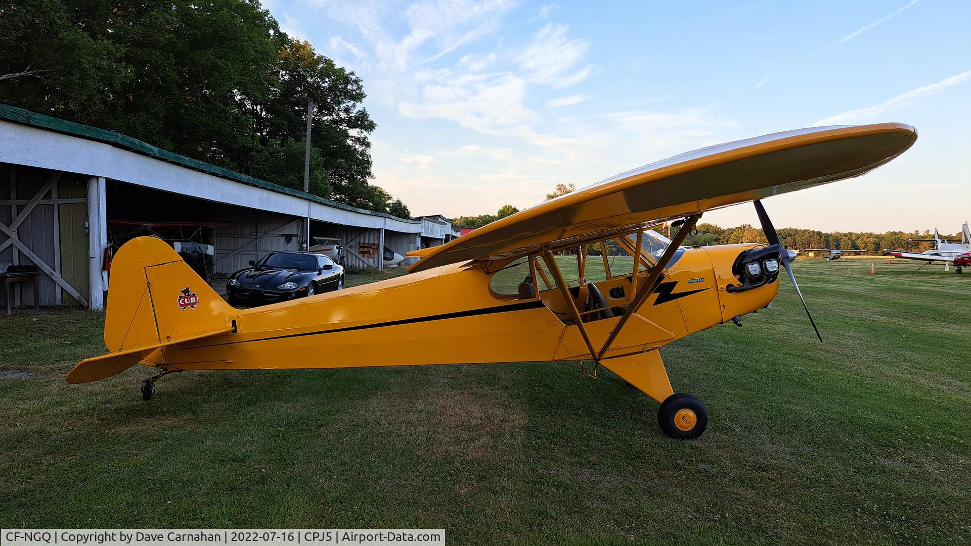 CF-NGQ, 1945 Piper J3C-65 Cub Cub C/N 14816, 1945 Piper J3 Cub, CPJ5 - Stirling Ontario