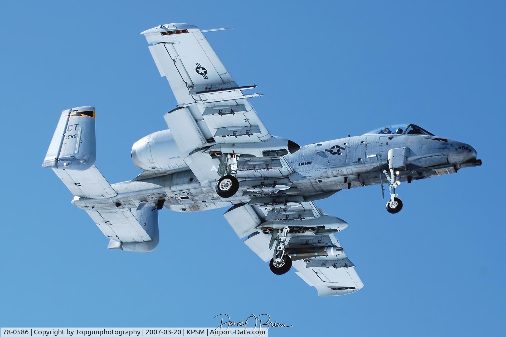 78-0586, 1978 Fairchild Republic A-10C Thunderbolt II C/N A10-0206, 103rd FW stopping in for lunch