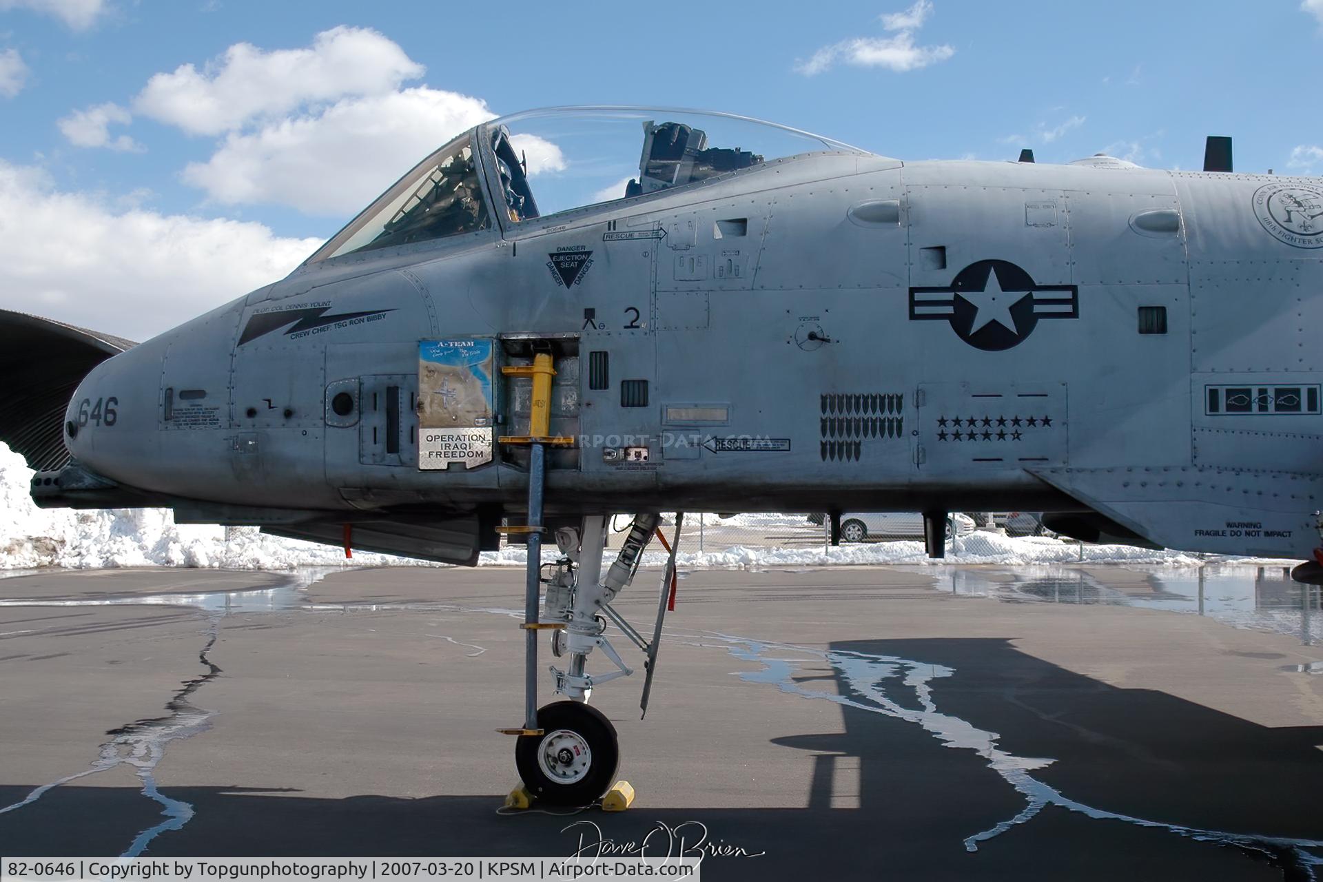 82-0646, 1982 Fairchild Republic A-10C Thunderbolt II C/N A10-0694, 103rd FW