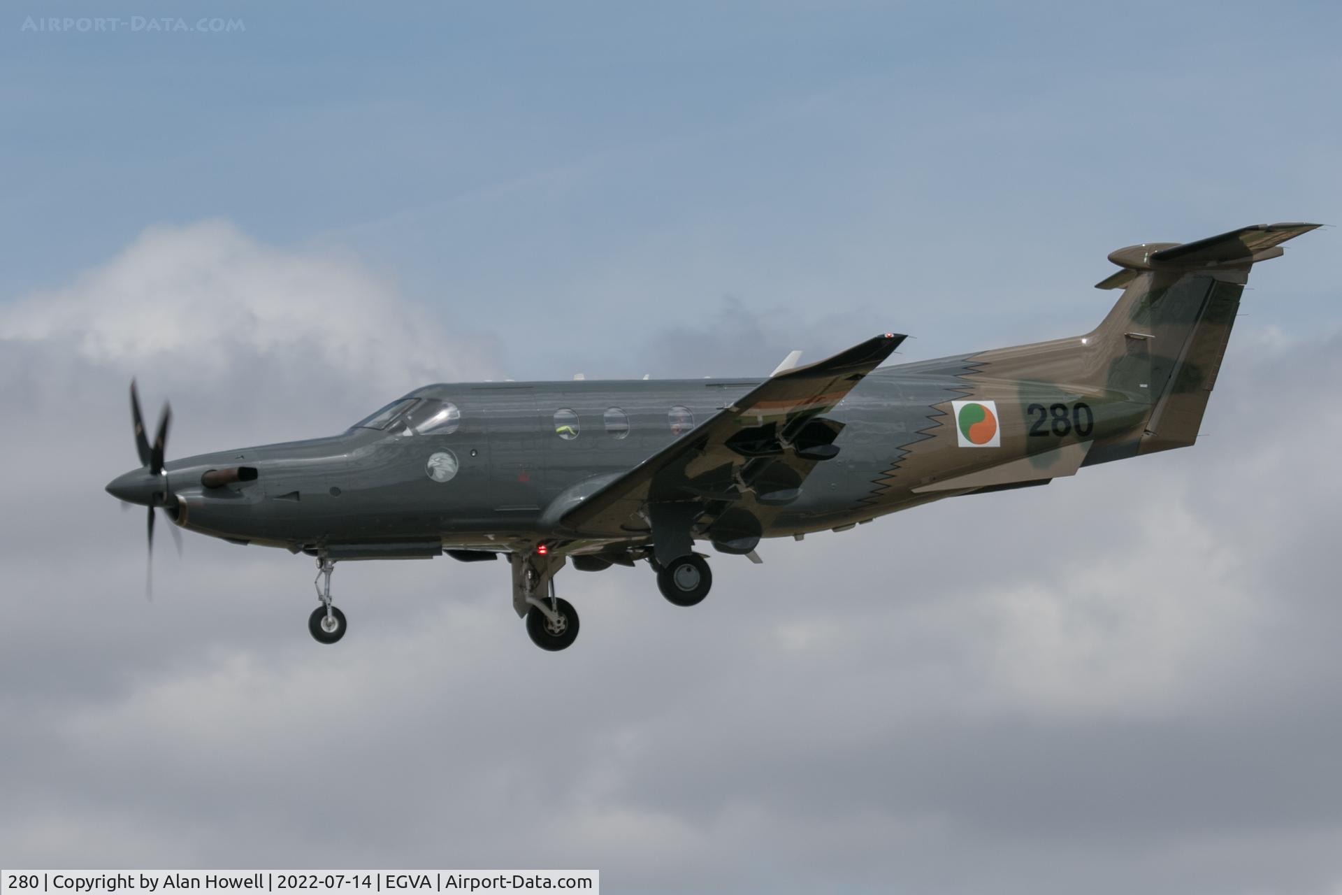 280, 2019 Pilatus PC-12/47E C/N 1898, Arrival at RIAT 2022