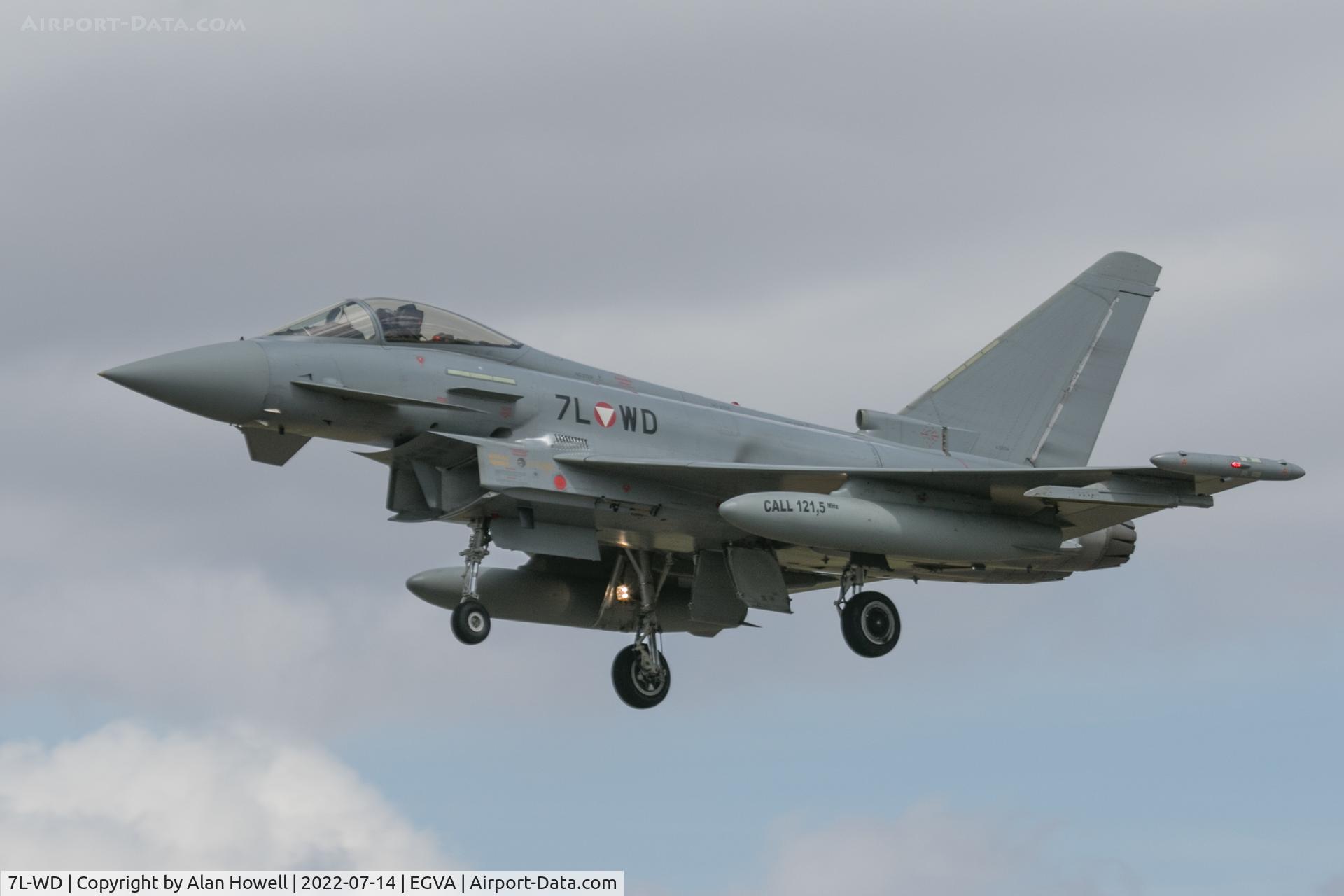 7L-WD, 2007 Eurofighter EF-2000 Typhoon S C/N AS004, Finals for 27 at RIAT 2022