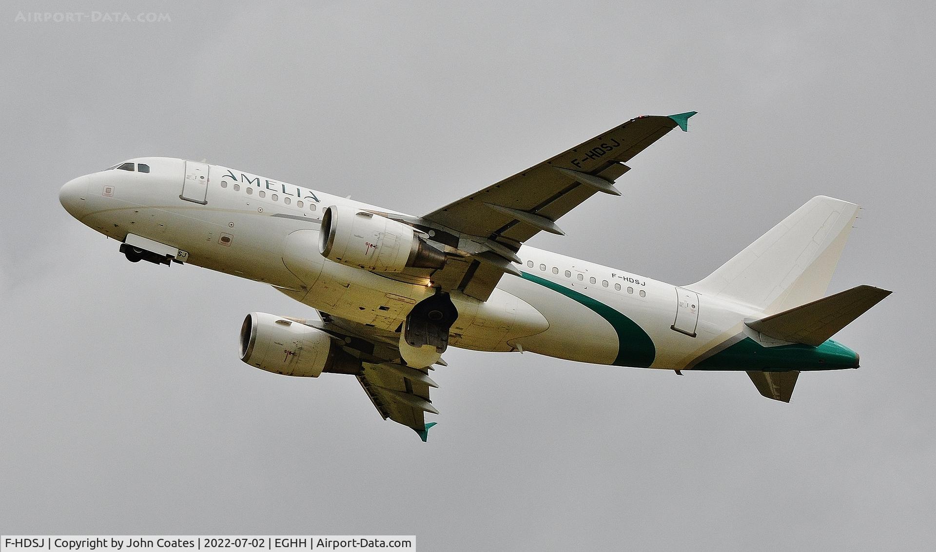 F-HDSJ, 2008 Airbus A319-112 C/N 3727, Departing to Shannon
