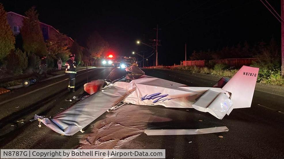 N8787G, 2011 Zenith CH 701 C/N 7-6684, June 19th 2020 BOTHELL, Wash. The experimental aircraft crashed on 228th SE, south of 45th Avenue. Two people were injured and are being taken to the hospital. Officials later confirmed the aircraft had two people and a dog on board, they were heading to
