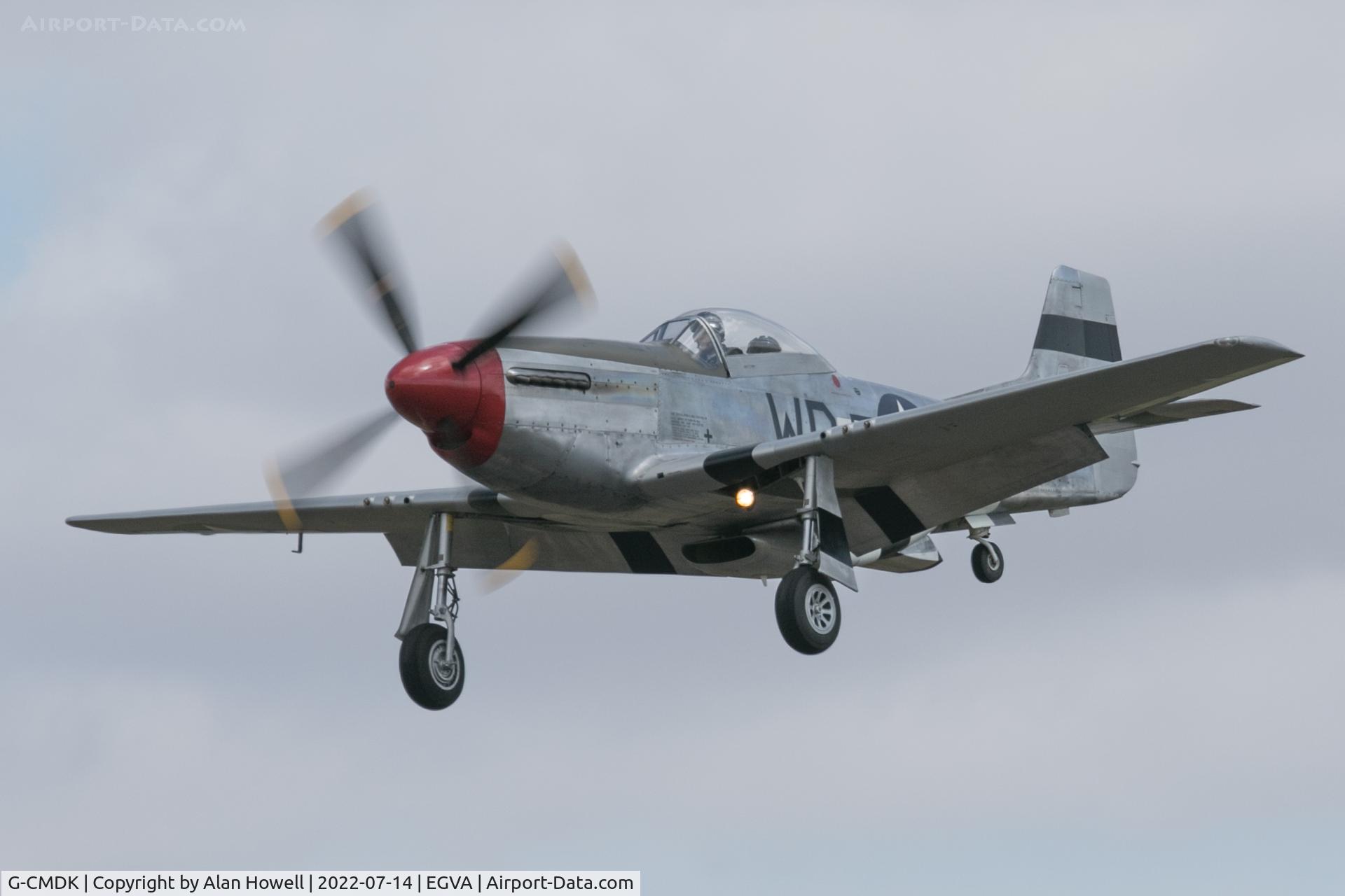 G-CMDK, 1944 North American P-51D Mustang C/N 122-40417, Finals for 27 at RIAT 2022