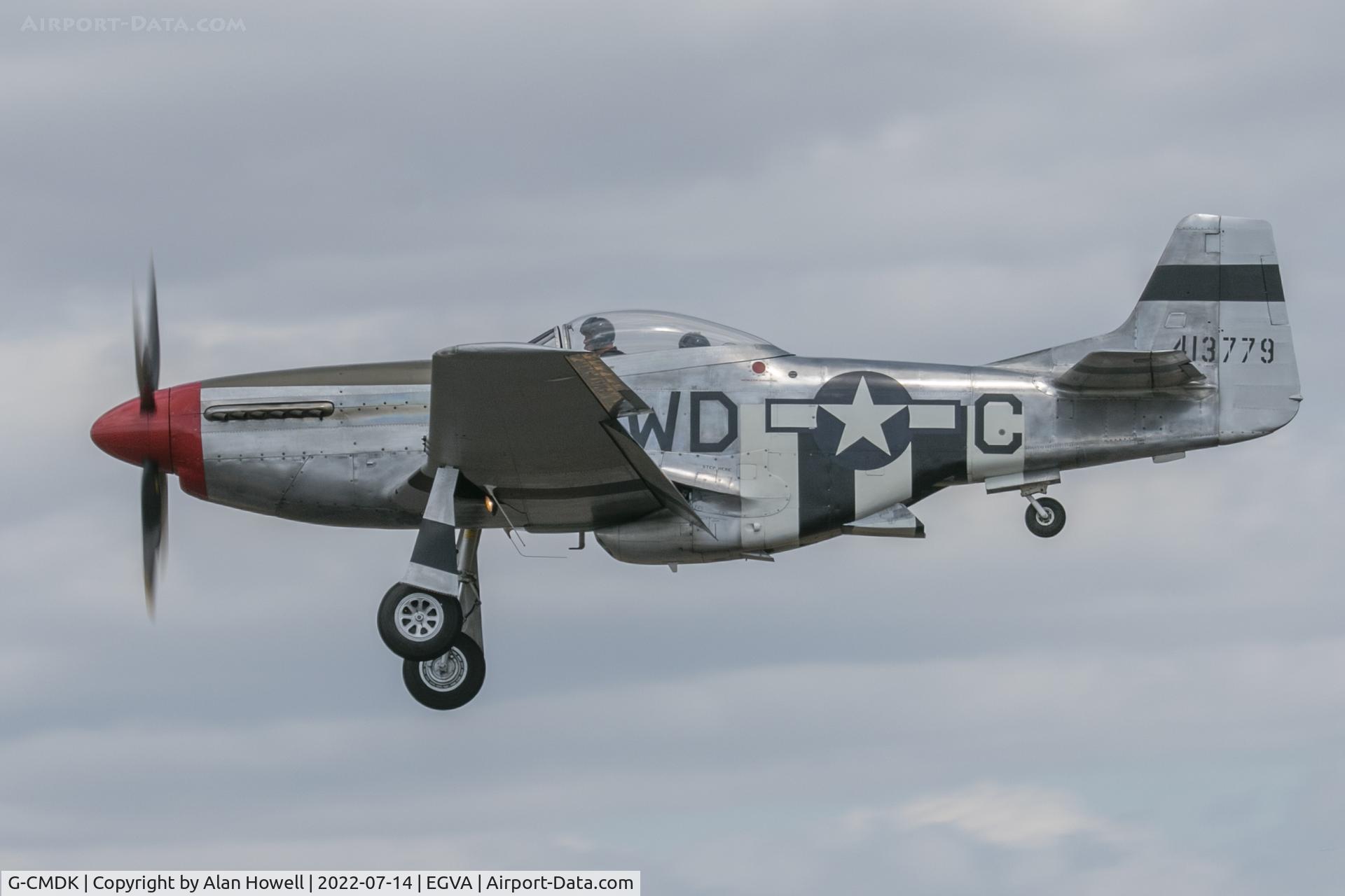 G-CMDK, 1944 North American P-51D Mustang C/N 122-40417, Finals for 27 at RIAT 2022