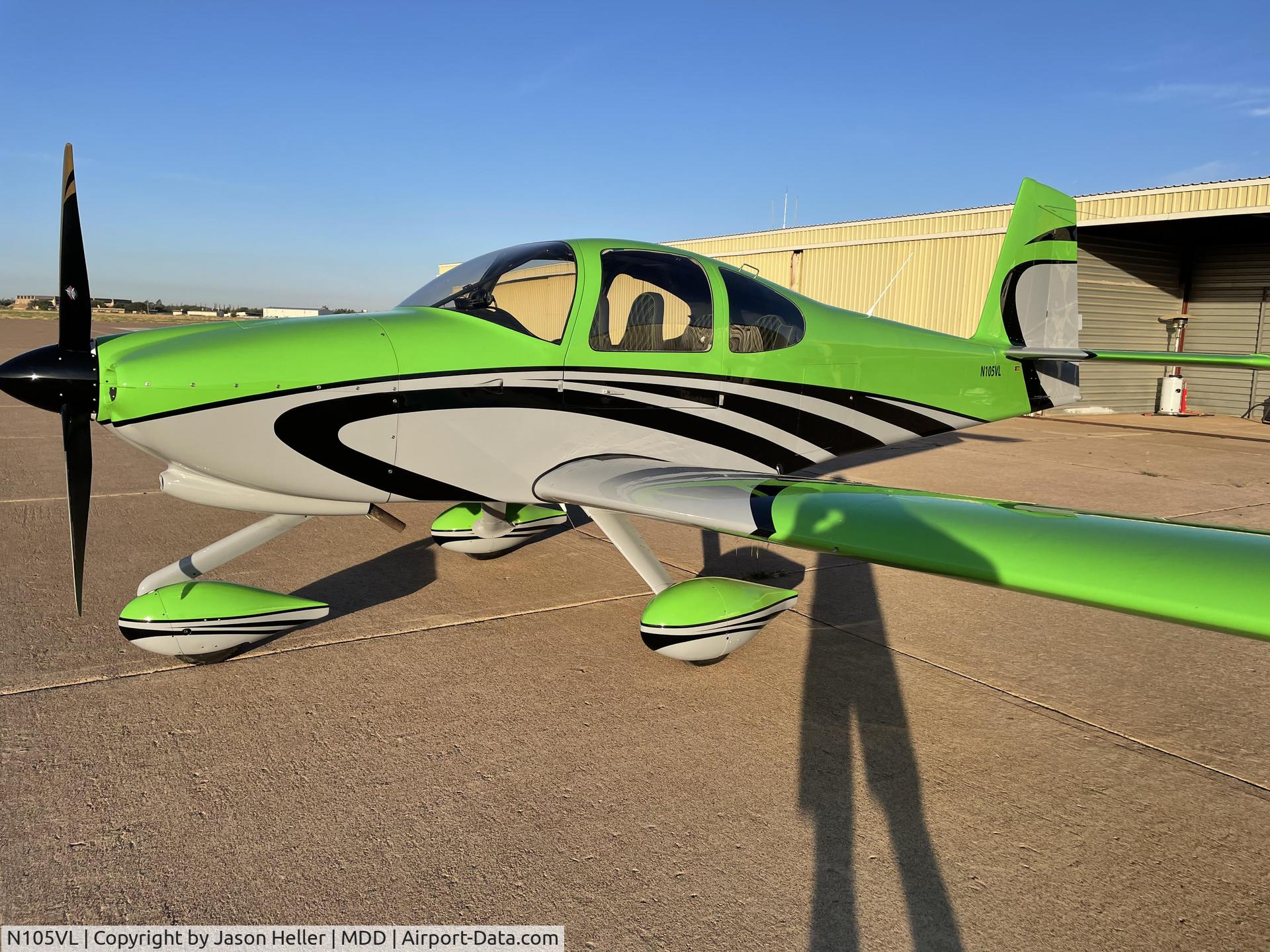 N105VL, Vans RV-10 C/N 40744, After repaint.