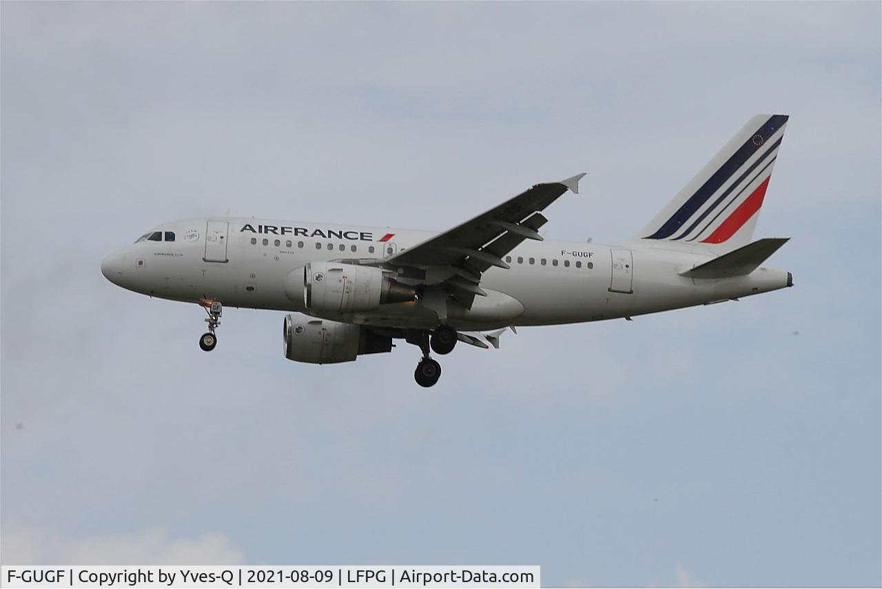 F-GUGF, 2004 Airbus A318-111 C/N 2109, Airbus A318-111, On final rwy 26L, Roissy Charles De Gaulle airport (LFPG-CDG)