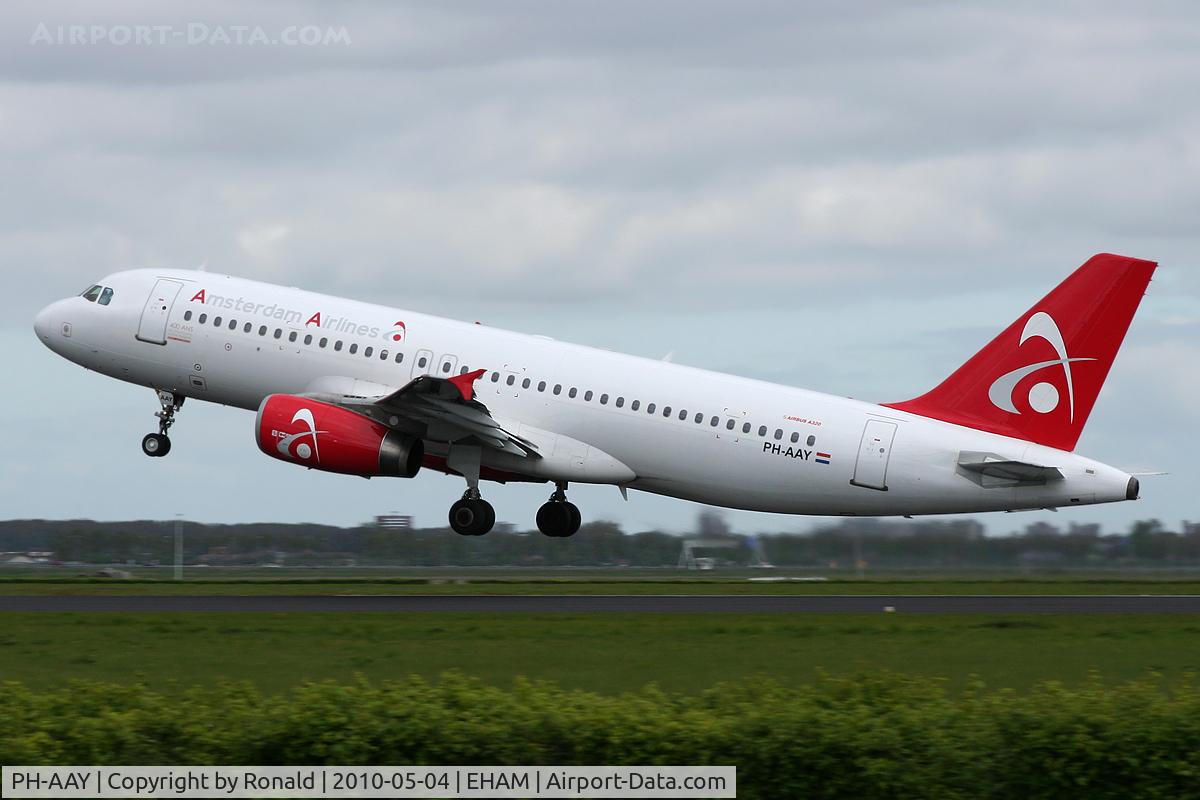 PH-AAY, 1995 Airbus A320-232 C/N 527, at spl