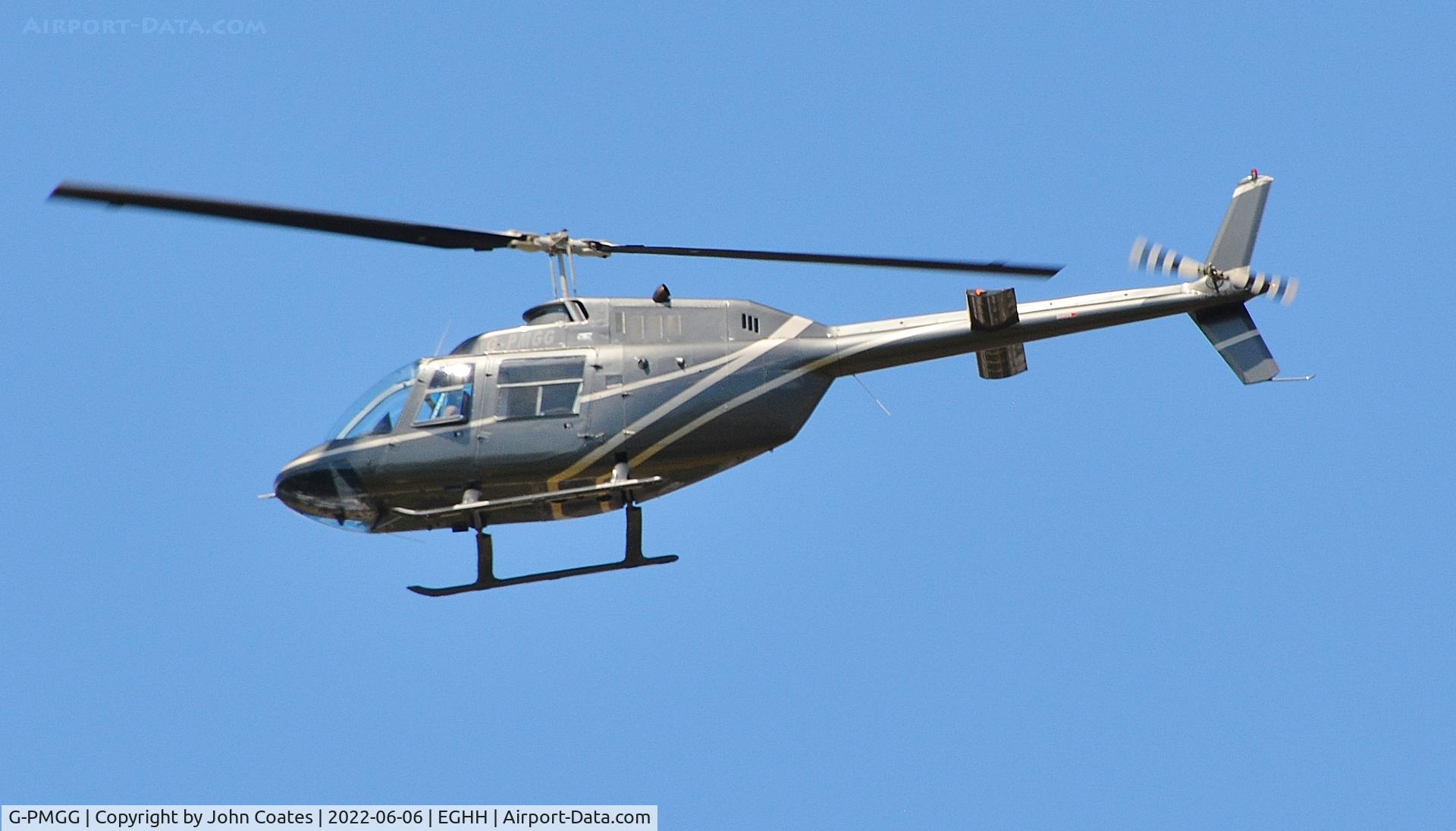 G-PMGG, 1970 Agusta AB-206A JetRanger C/N 8185, Departing after a short visit