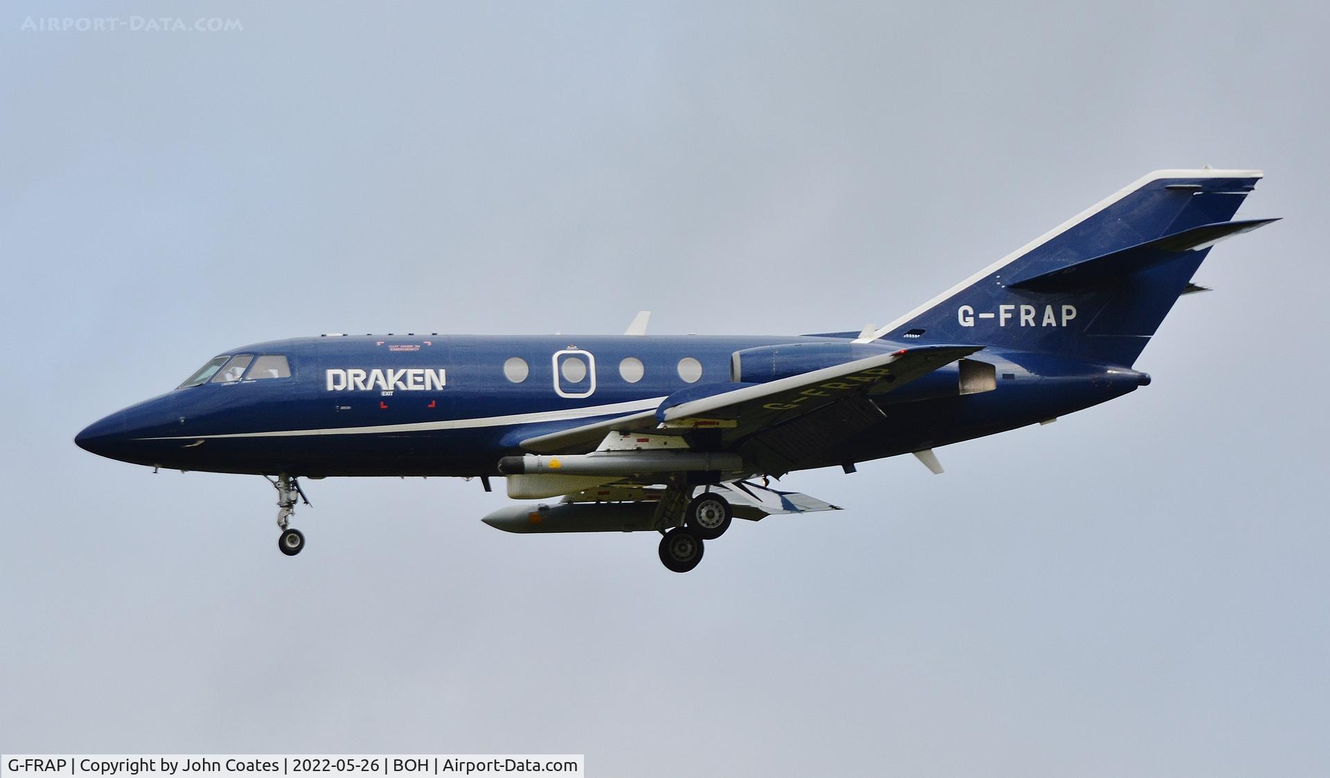 G-FRAP, 1969 Dassault Falcon 20DC C/N 207, On finals to 26 and home to Draken