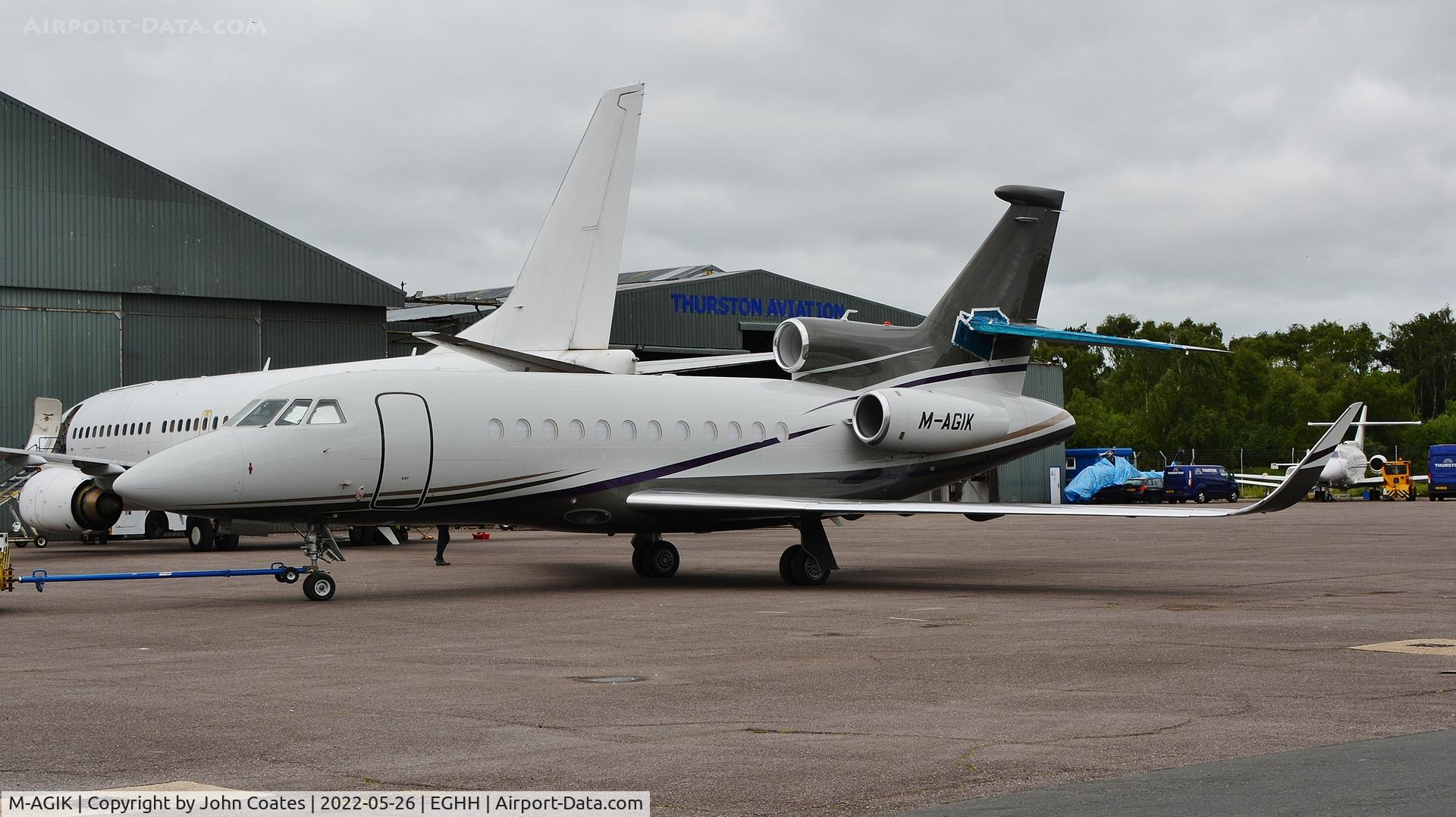 M-AGIK, 2014 Dassault Falcon 900EX C/N 274, At Thurston Aviation