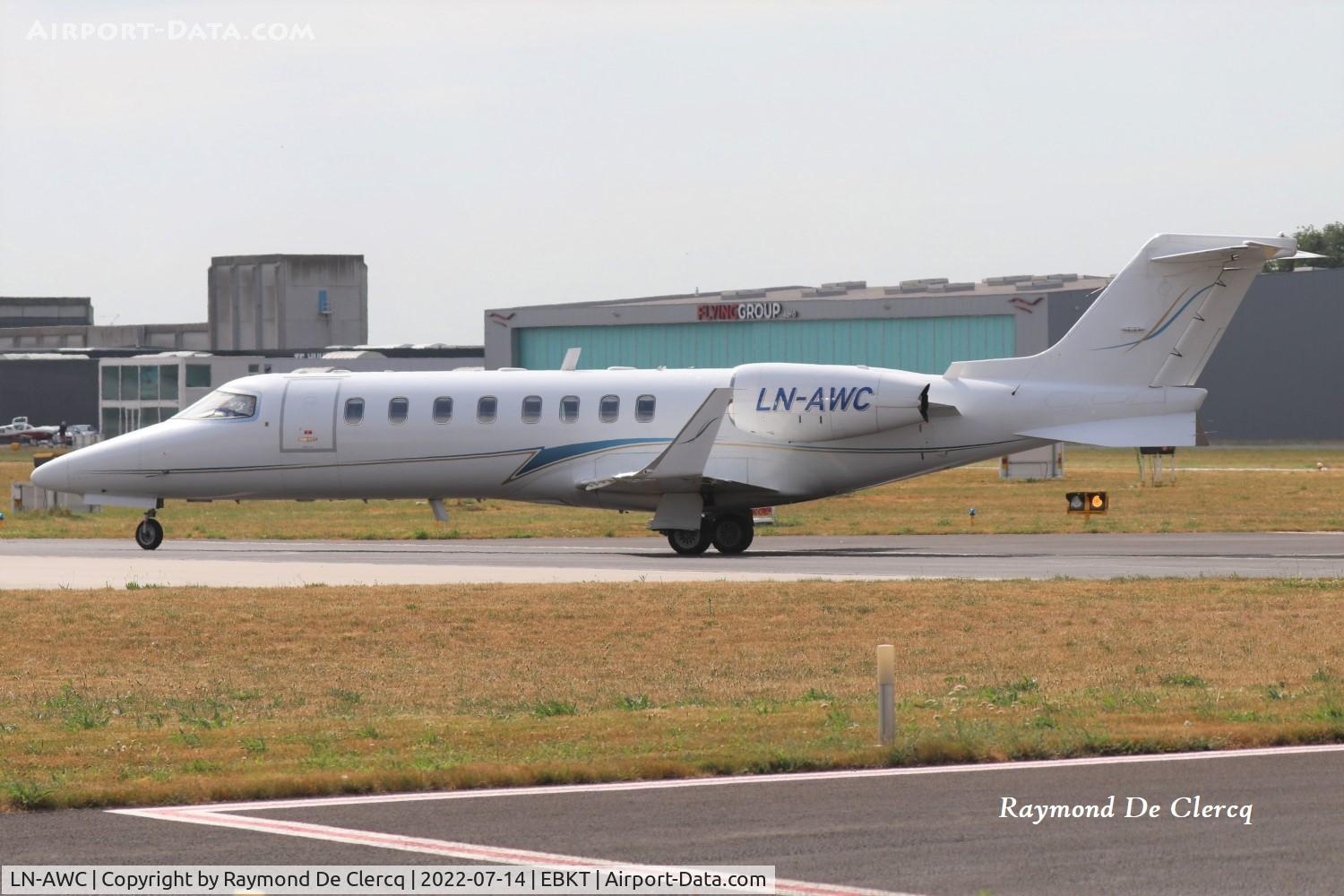 LN-AWC, 1999 Learjet 45 C/N 45-059, At Kortrijk Airport.