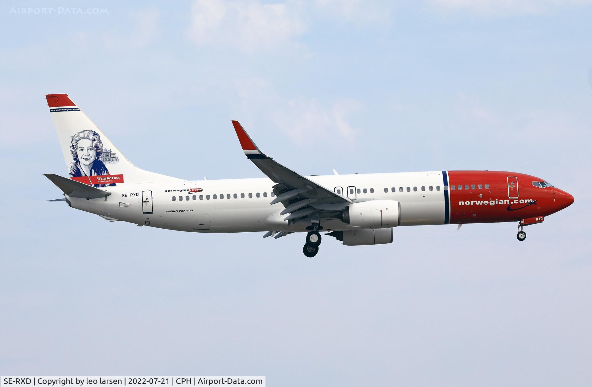 SE-RXD, 2013 Boeing 737-86N C/N 38043, Copenhagen 21.7.2022
