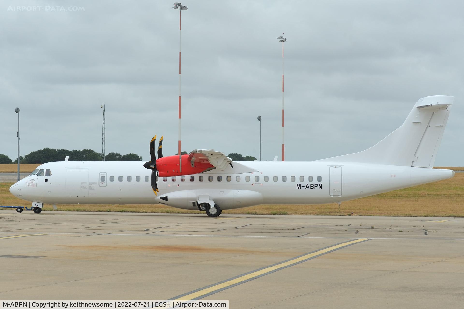 M-ABPN, 2014 ATR 72-600 (72-212A) C/N 1199, Removed from paint shop !